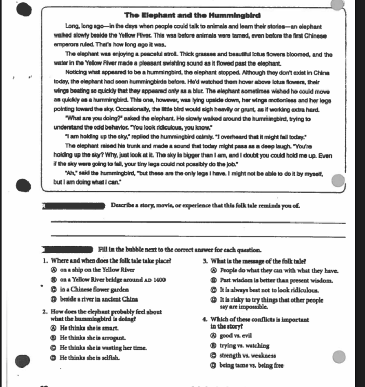 Png2pdf - comp - The Elephant and the Hummingbird Long, long the days ...