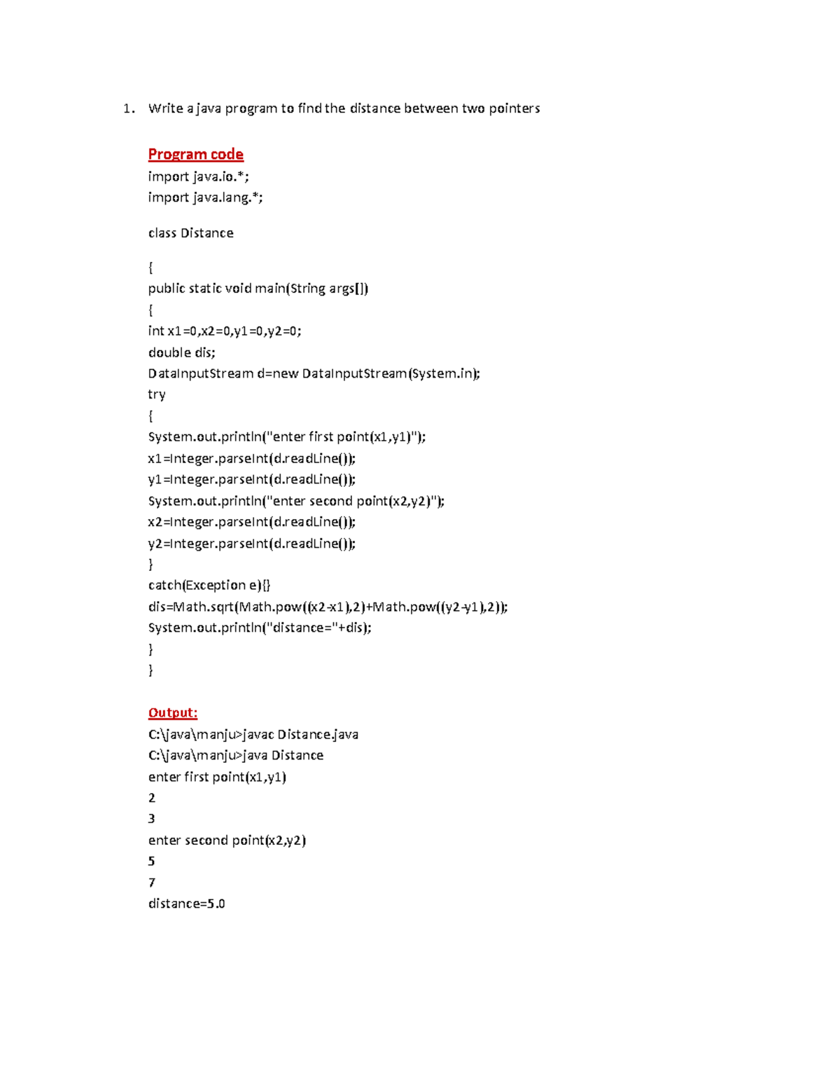 Javaprogramcode 19 - lab notes - Write a java program to find the ...