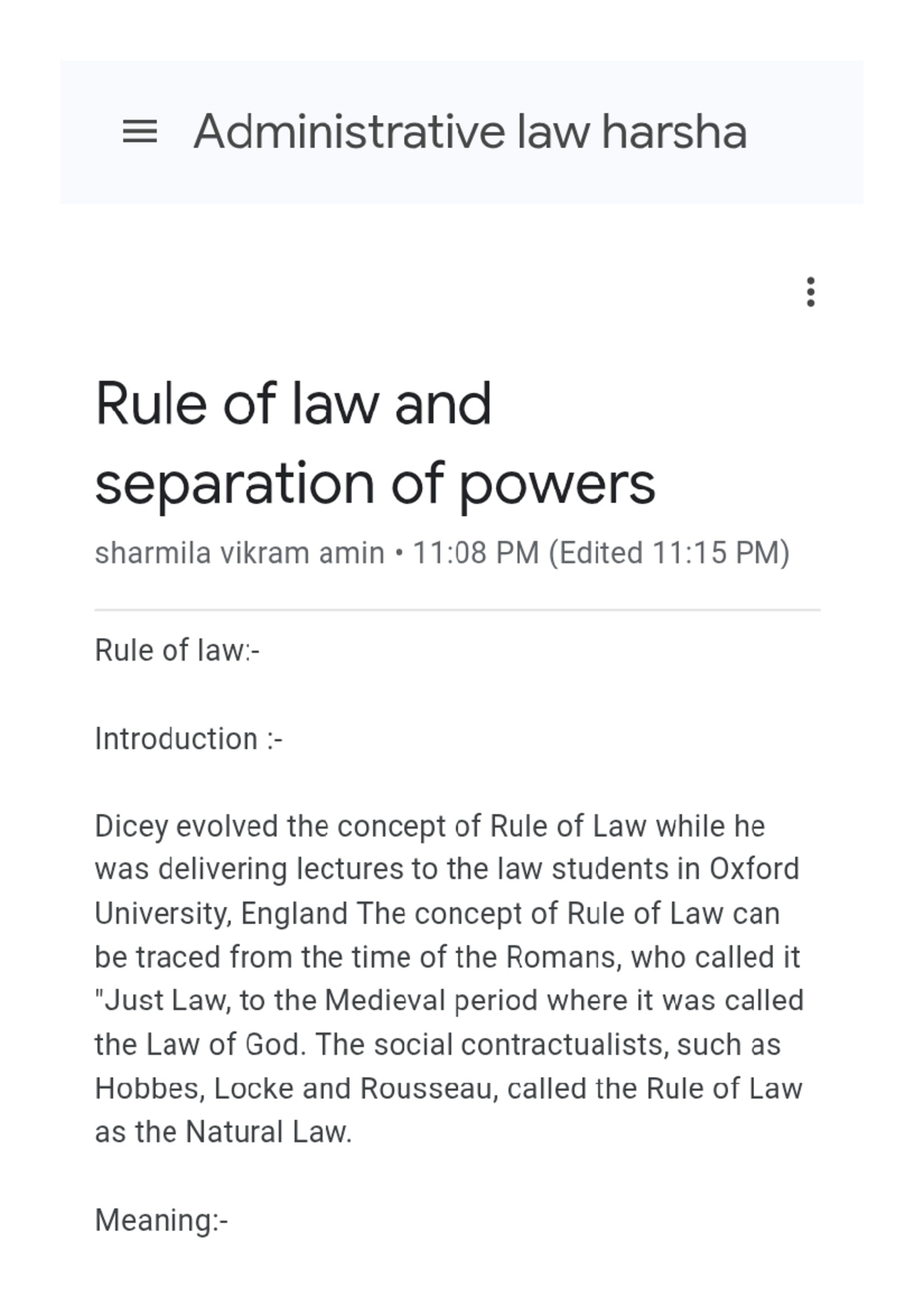 Separation Of Powers In Administrative Law