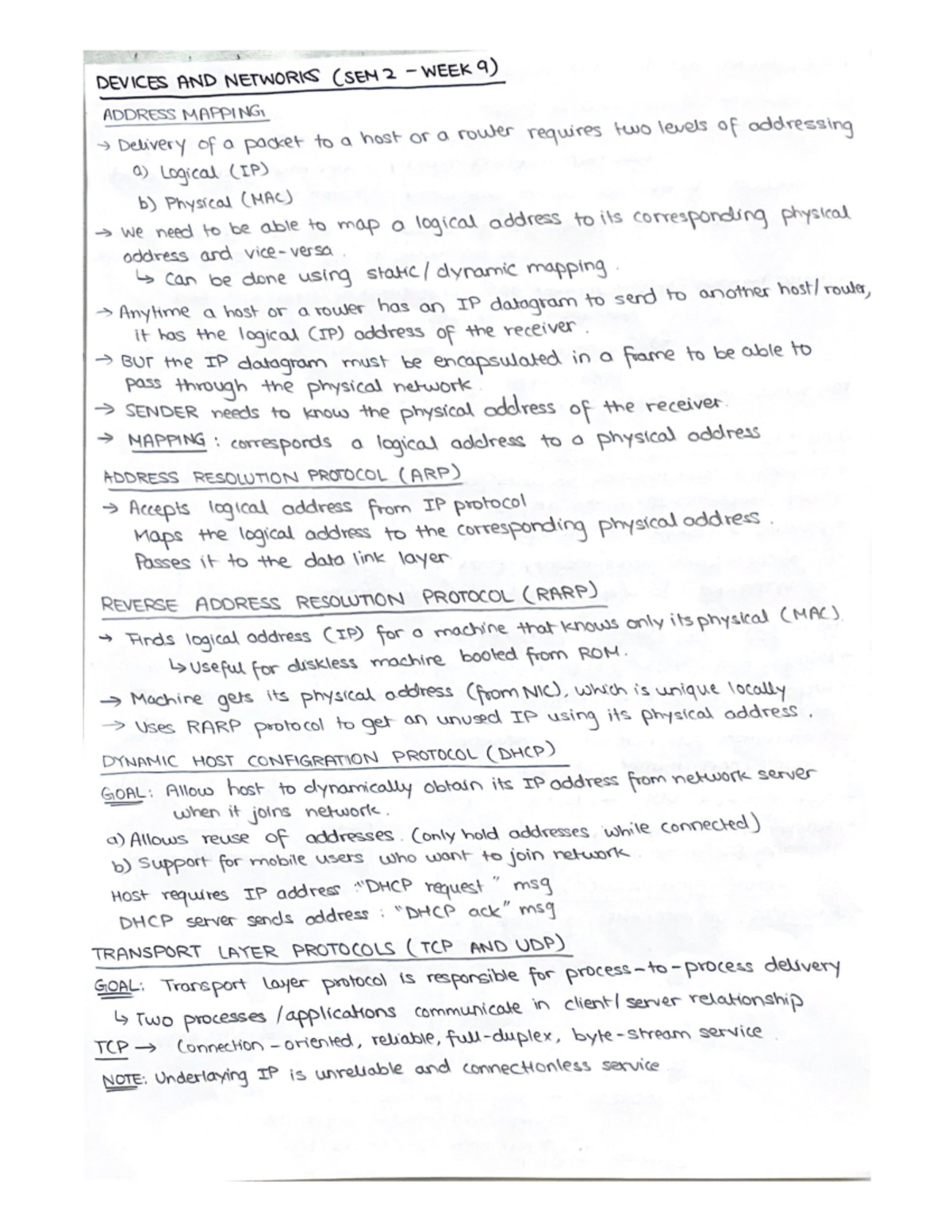 SEM 2 - Week 9 (Lecture Notes) - COM1006 - Studocu