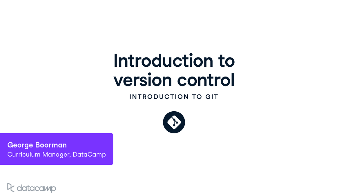 Chapter 1 - Introduction to Version Control with Git - Studocu
