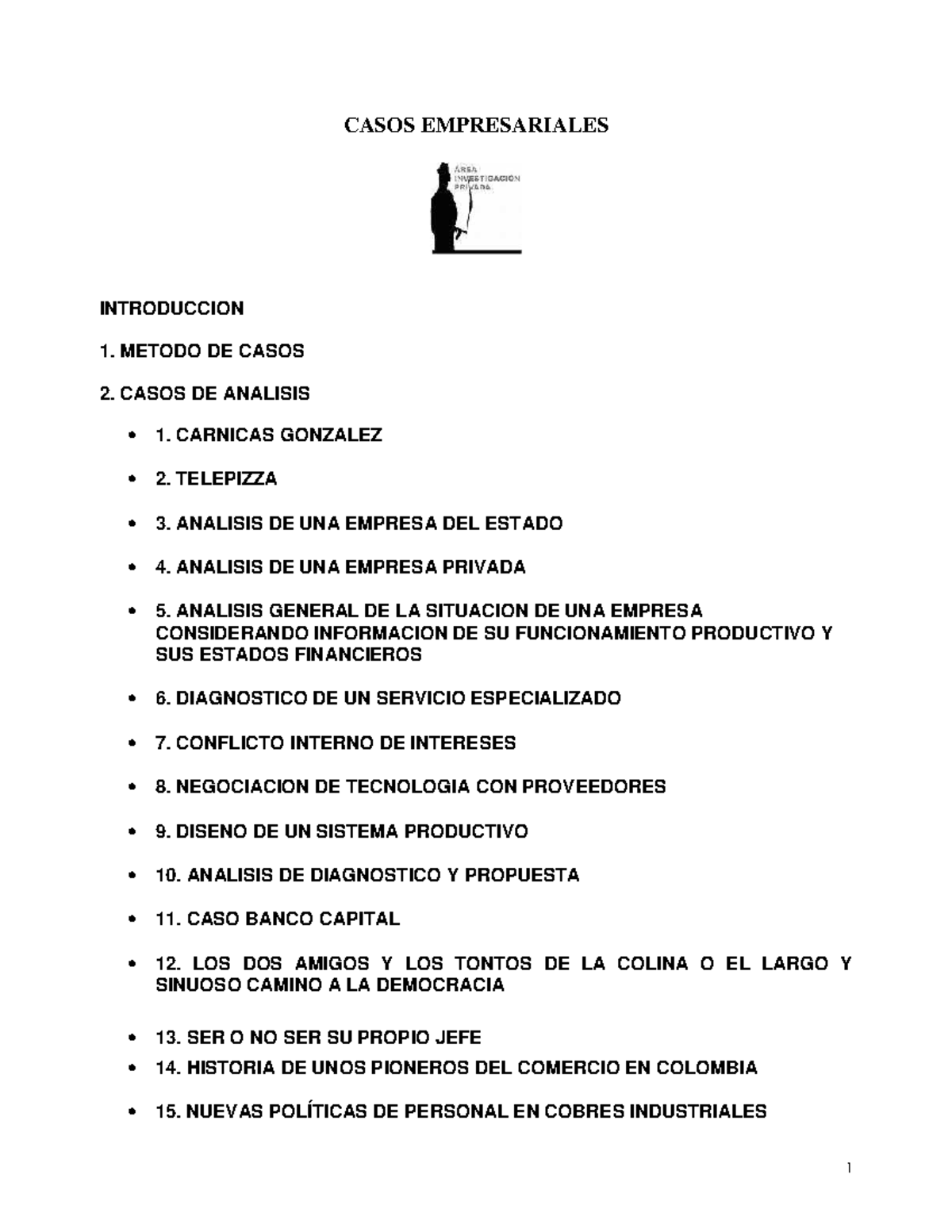Análisis de Casos Empresariales en el Método Harvard: Casos de Estudio ...