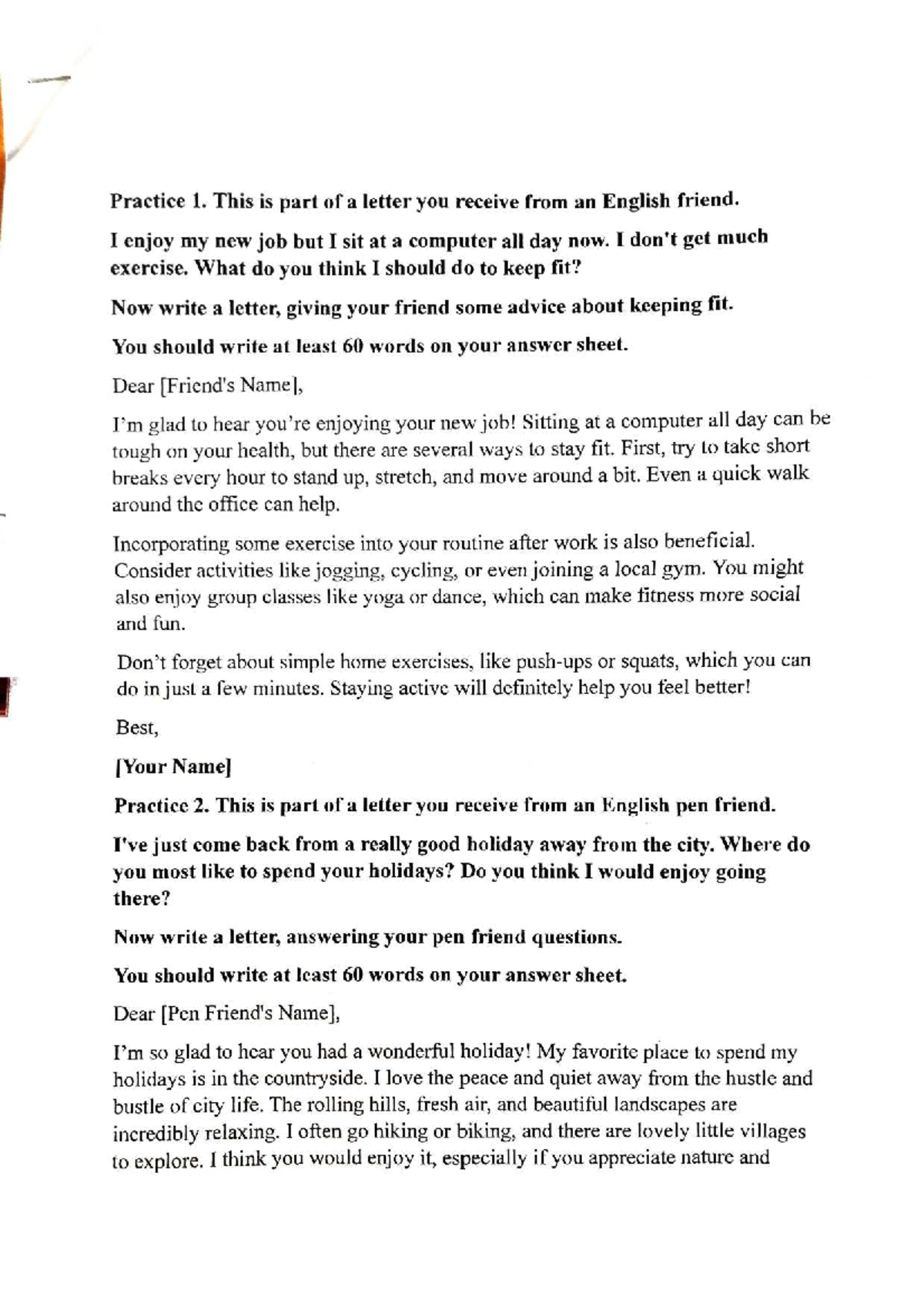 Midterm English Practice - Notebook Notes and Exercises - Studocu