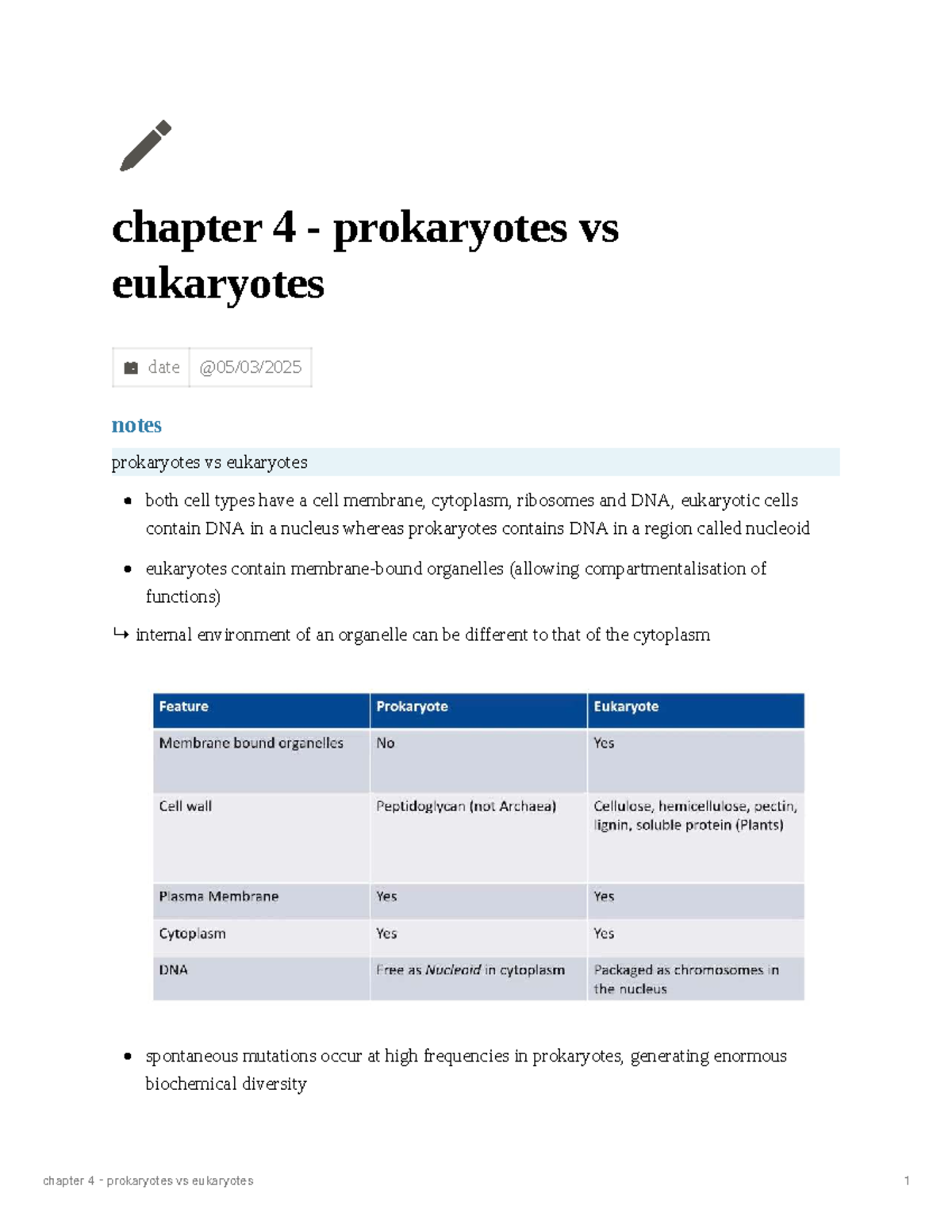 Chapter 4 - Prokaryotes vs Eukaryotes: Key Differences and Details ...