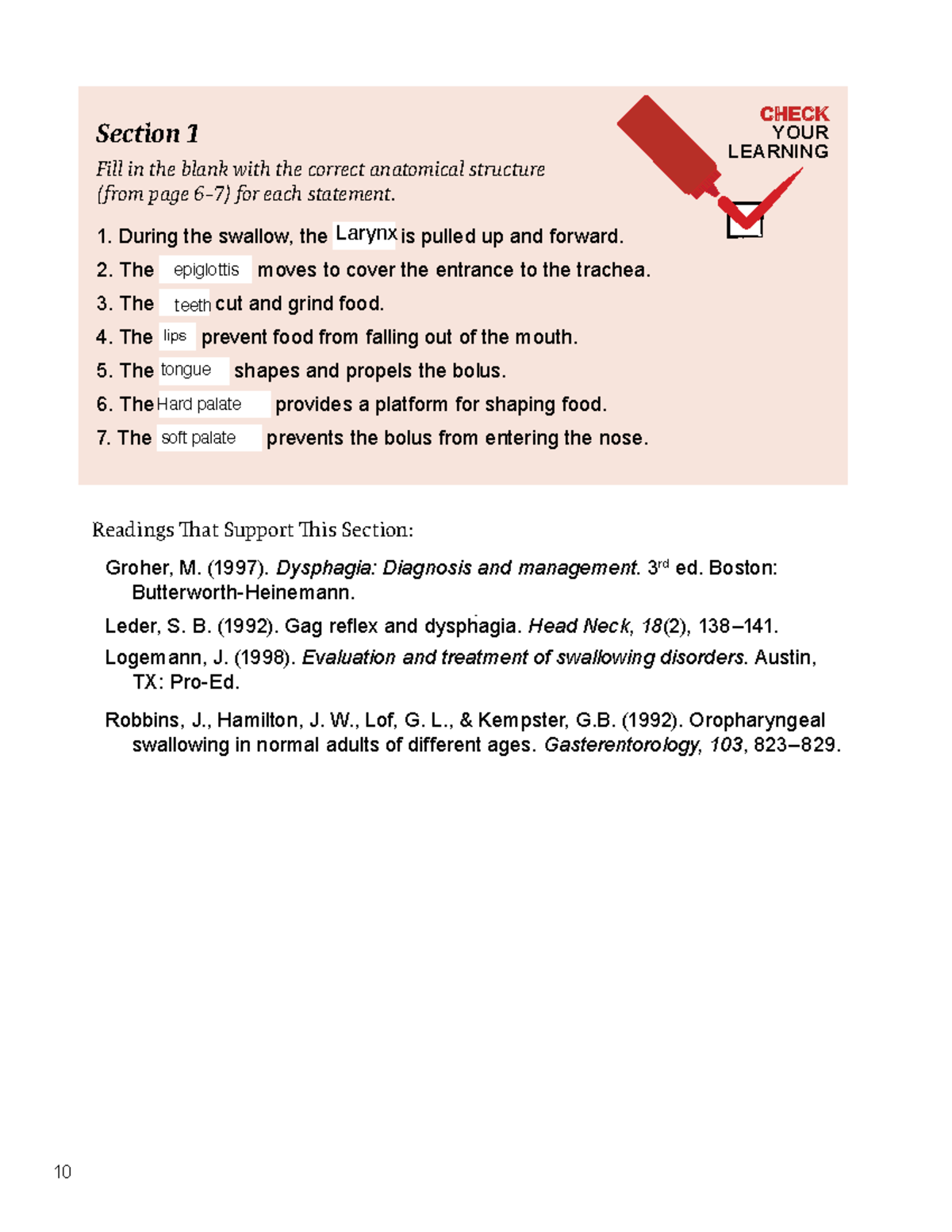 Feeding Module 2569: Anatomy and Dysphagia Assessment Guide - Studocu