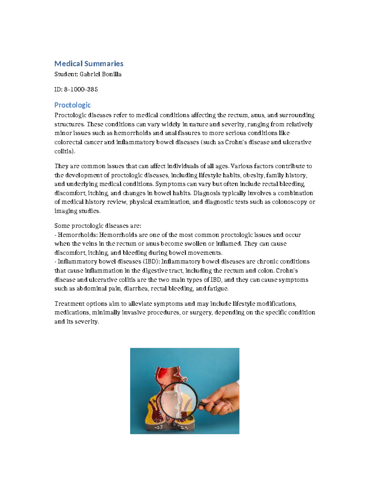 Medical Summaries 3: Proctologic, Pediatric & Infectious Diseases - Studocu