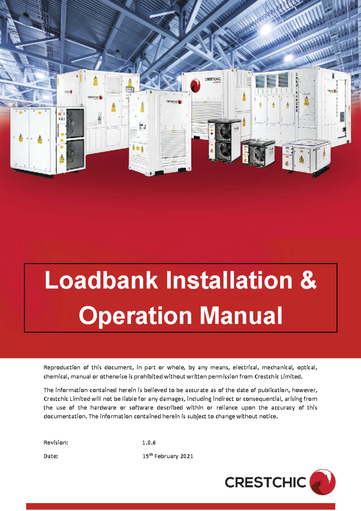 Loadbank Installation & Operation Manual V1 - Studocu