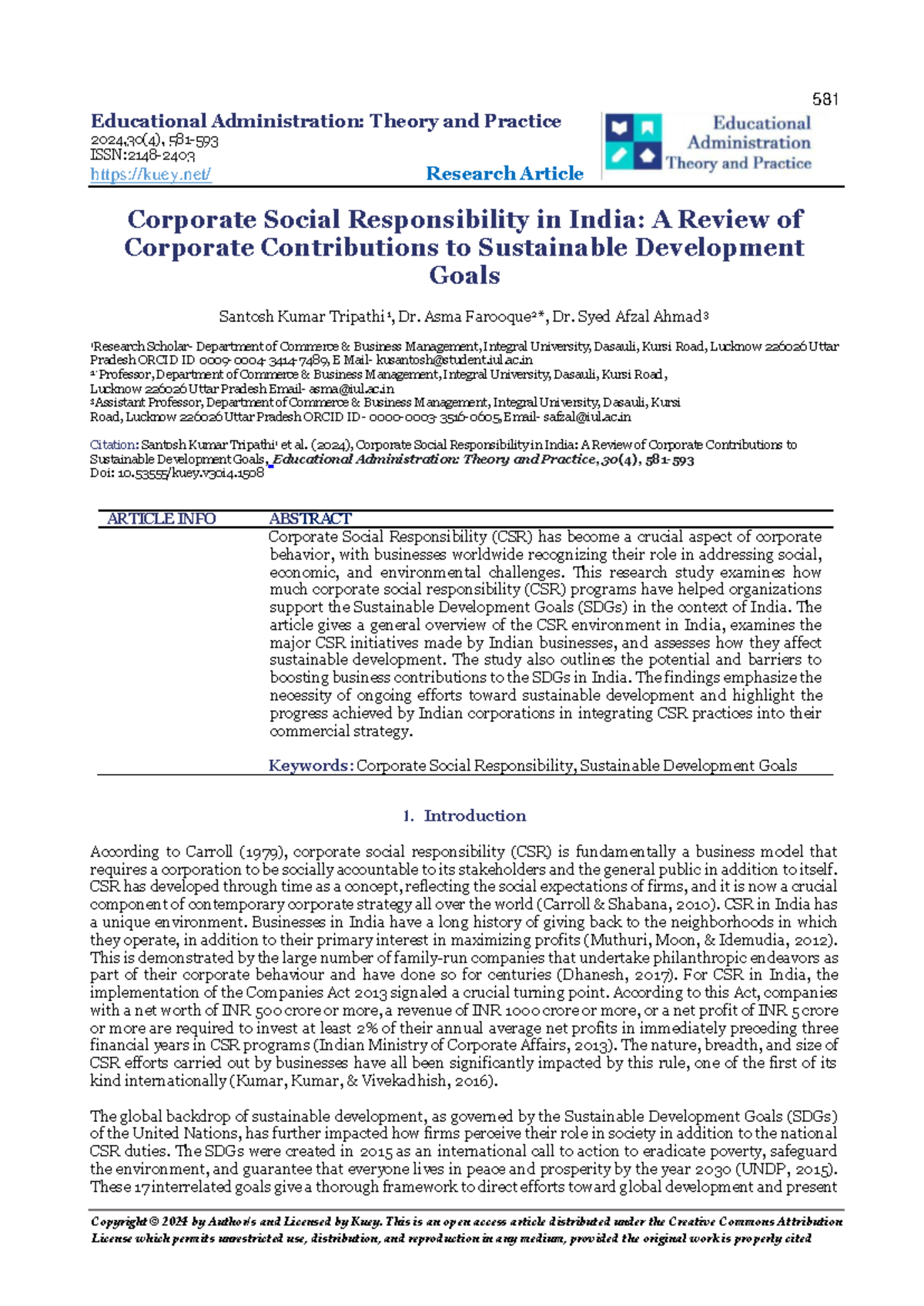 CSR in India: Contributions to Sustainable Development Goals (581 ...