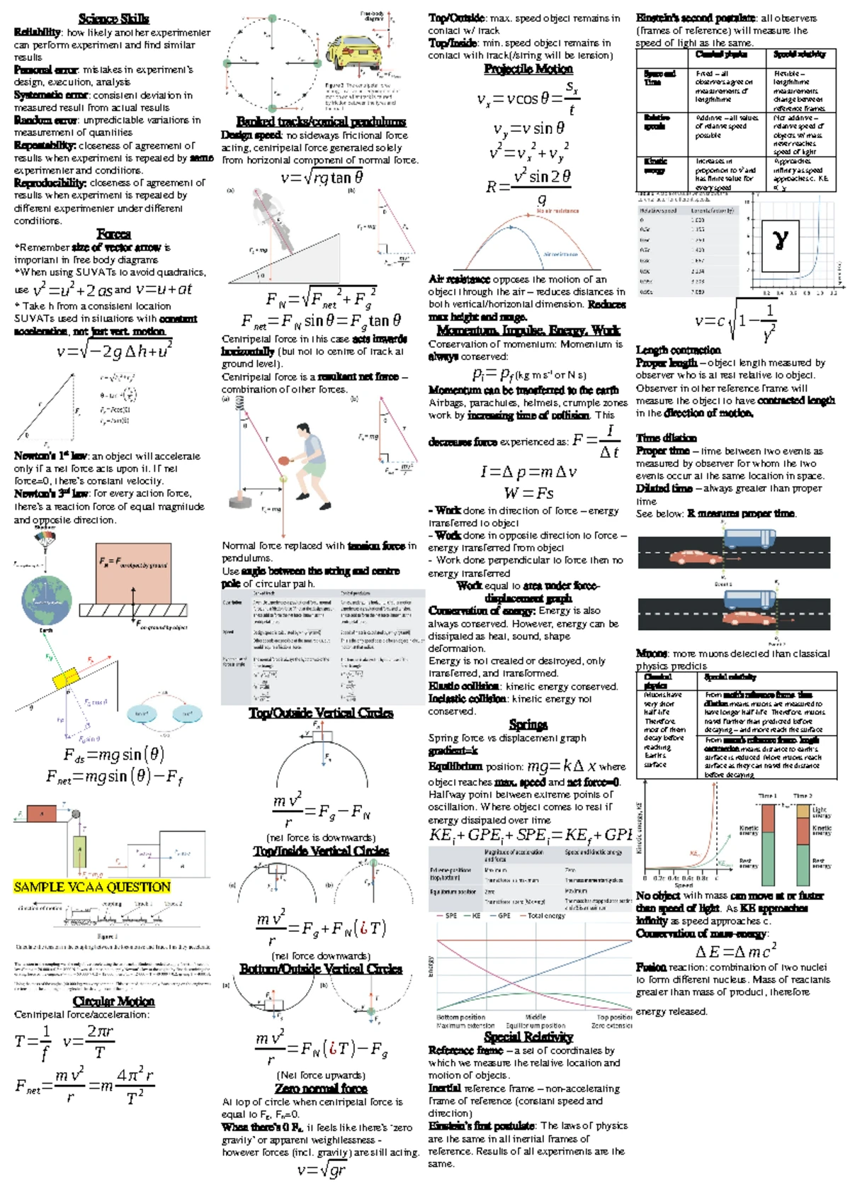 Year 12 Physics Unit 3 Area of Study 3 SAC Practice Questions - Studocu