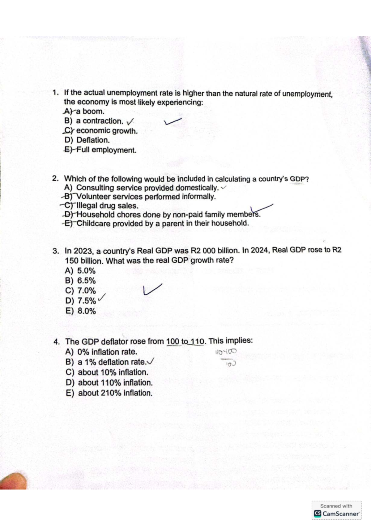 Econ 101 - Comprehensive Notes on Unemployment, GDP, and Labour Market ...