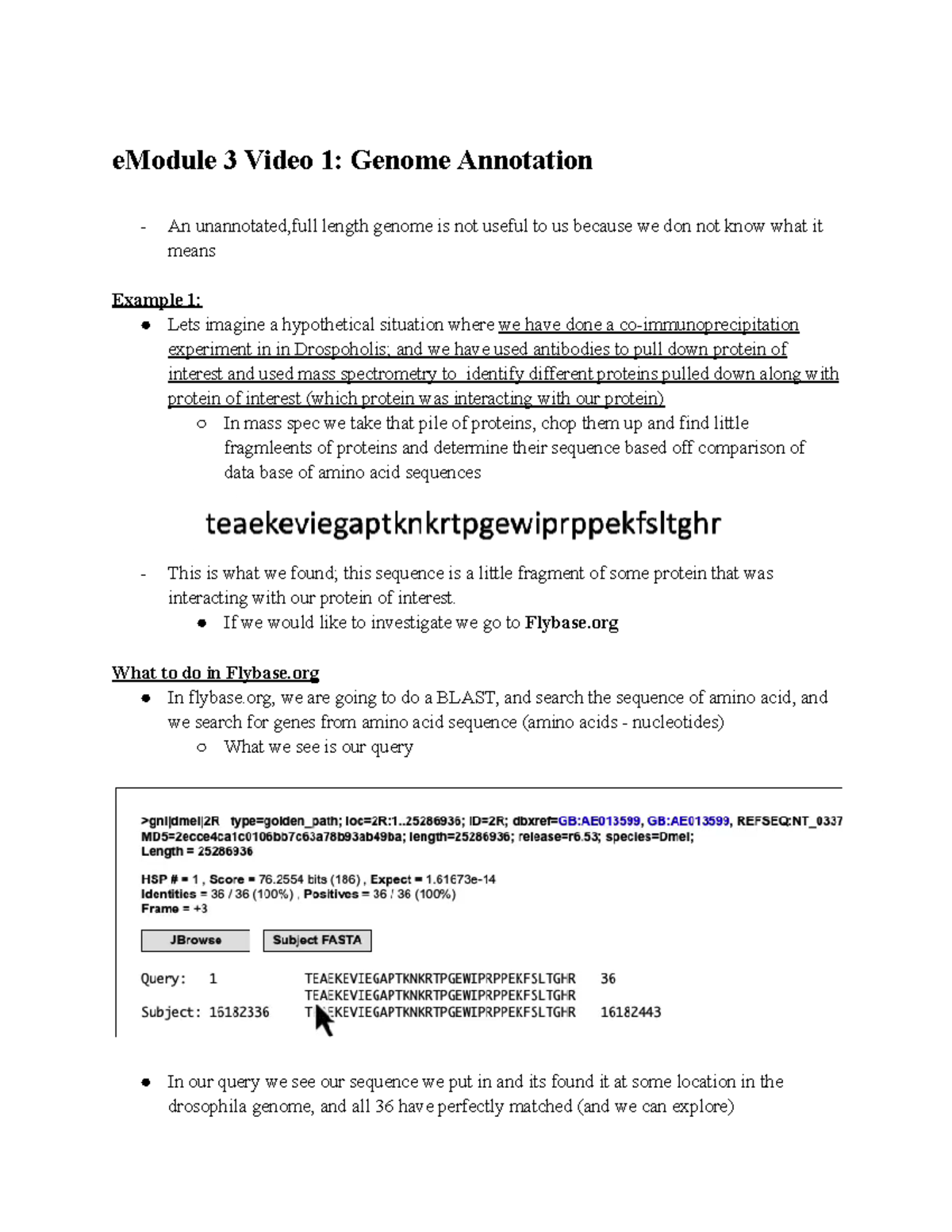 Module 3 Genome Annotation and Variation: Comprehensive Study Notes ...