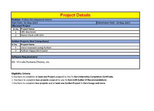 Front Page Format for Reviews - A Progress Report (Review 1/ Review 2 ...