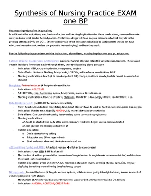 Coronary Artery Disease - Study Notes & Assignments - Studocu