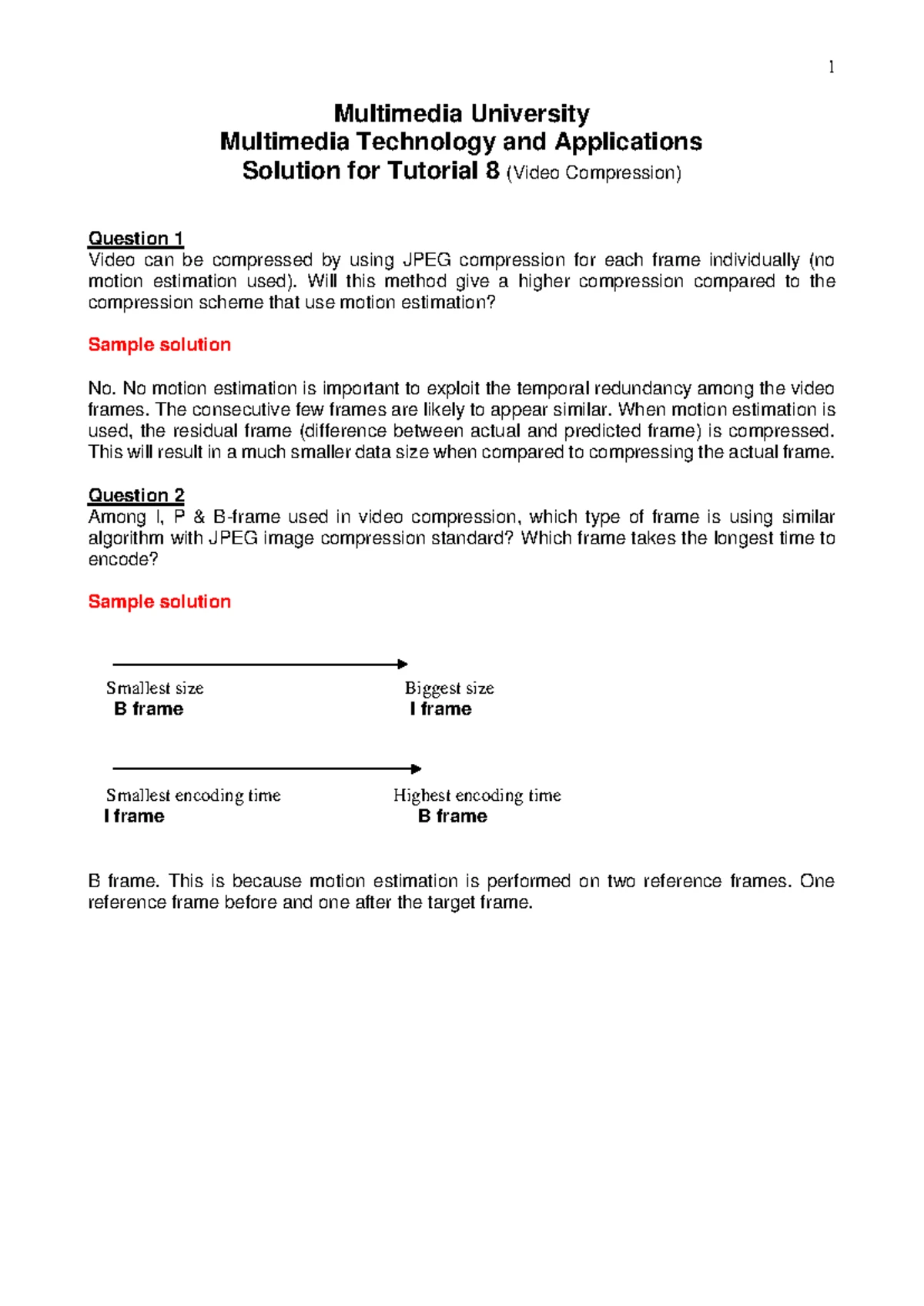 Tutorial 09 Solutions: Audio Compression & Human Hearing Sensitivity ...