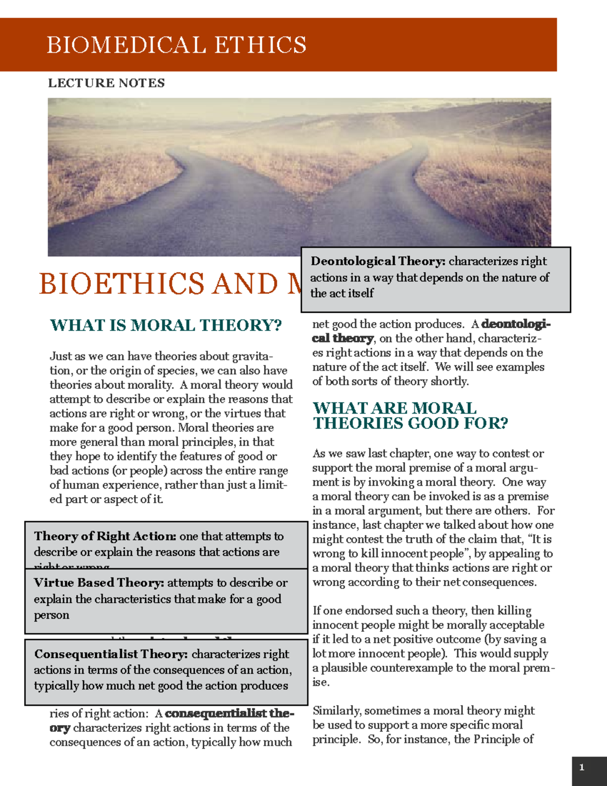 Biomedical Ethics Lecture Notes - Module 3 Bioethics Interactive ...