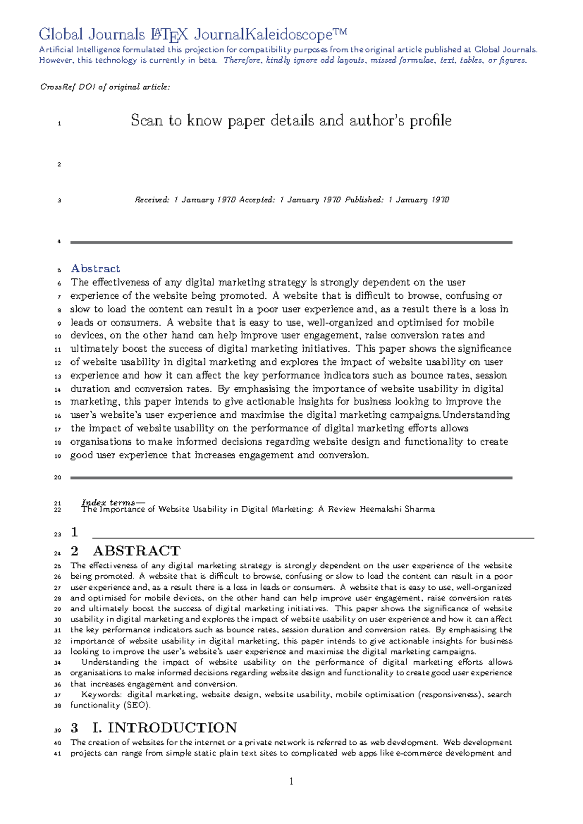 The Importance of Website Usability in Digital Marketing: A Review ...