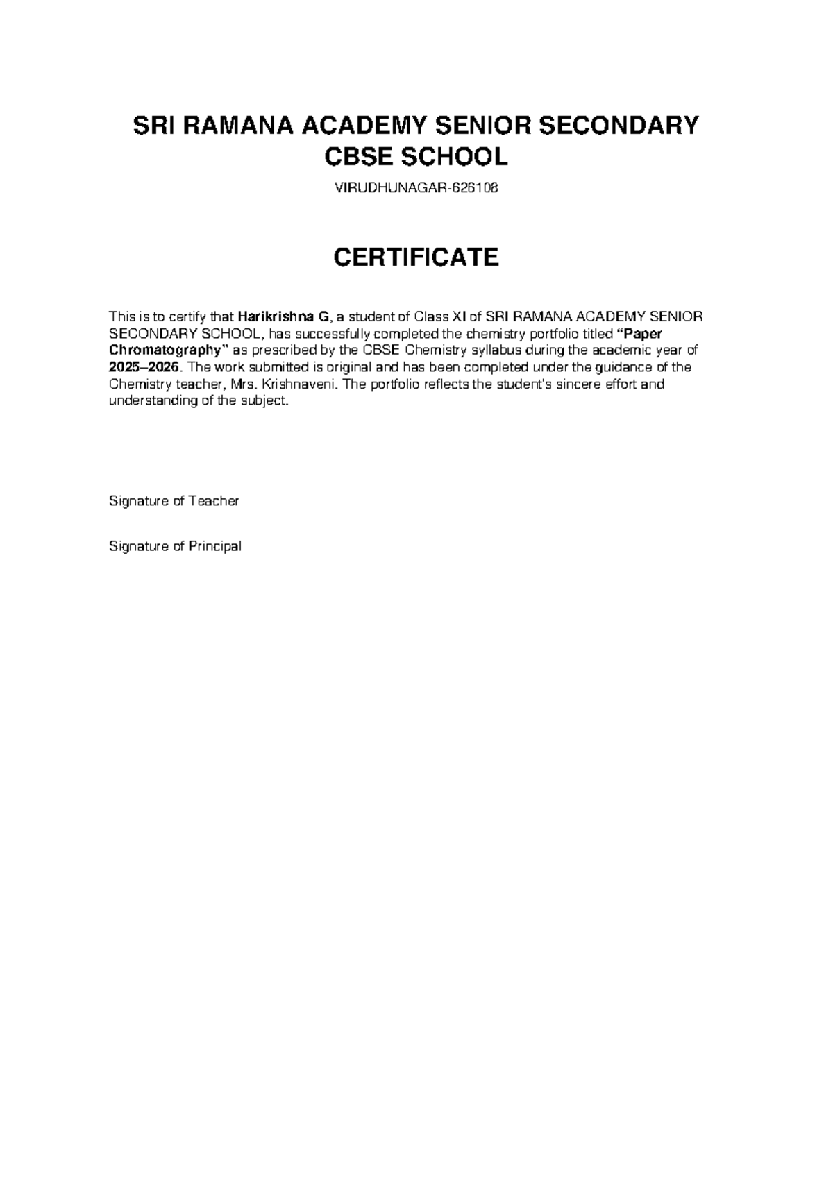 Certificate Updated - portfolio - SRI RAMANA ACADEMY SENIOR SECONDARY ...