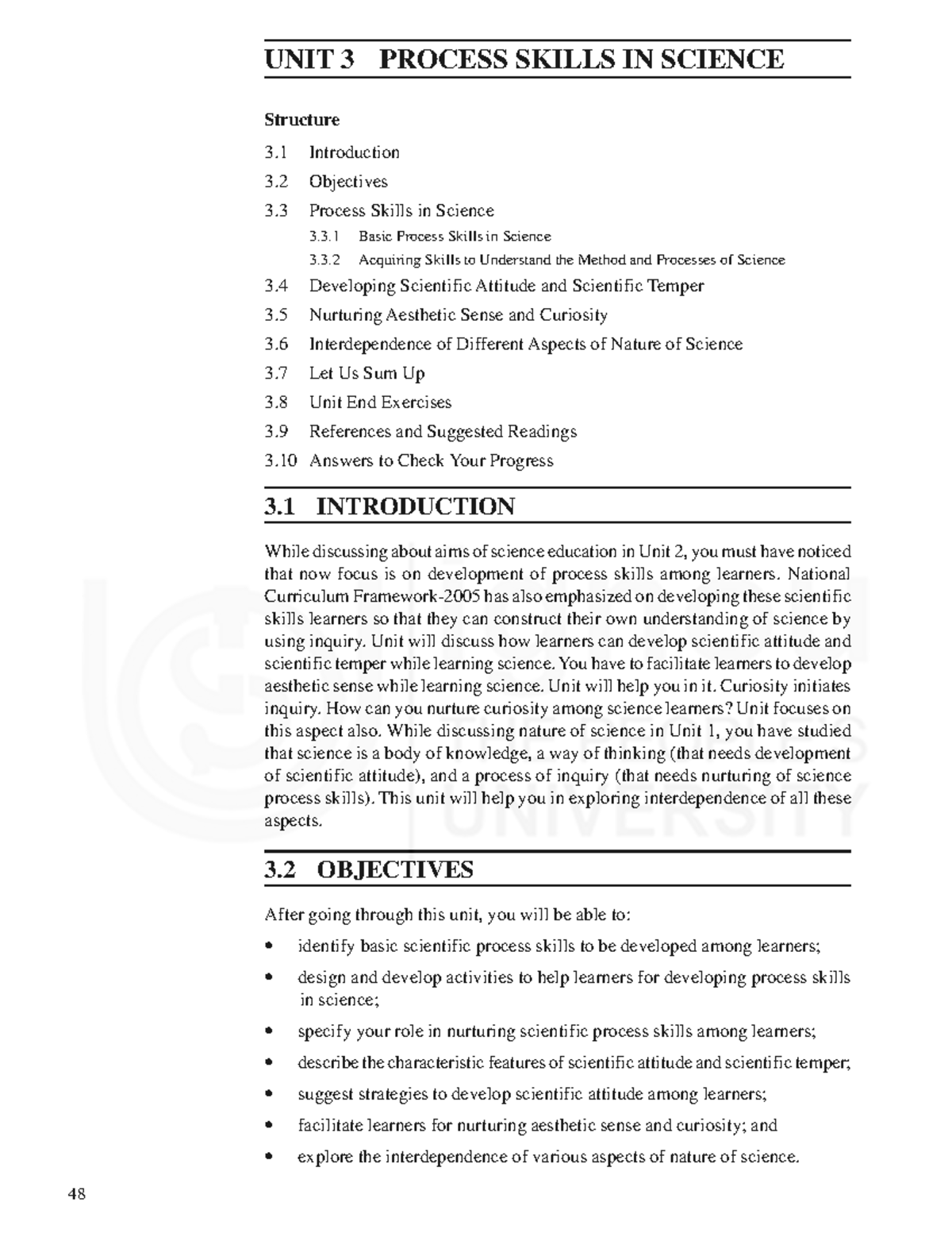 Understanding Science UNIT 3: Process Skills in Science - Studocu