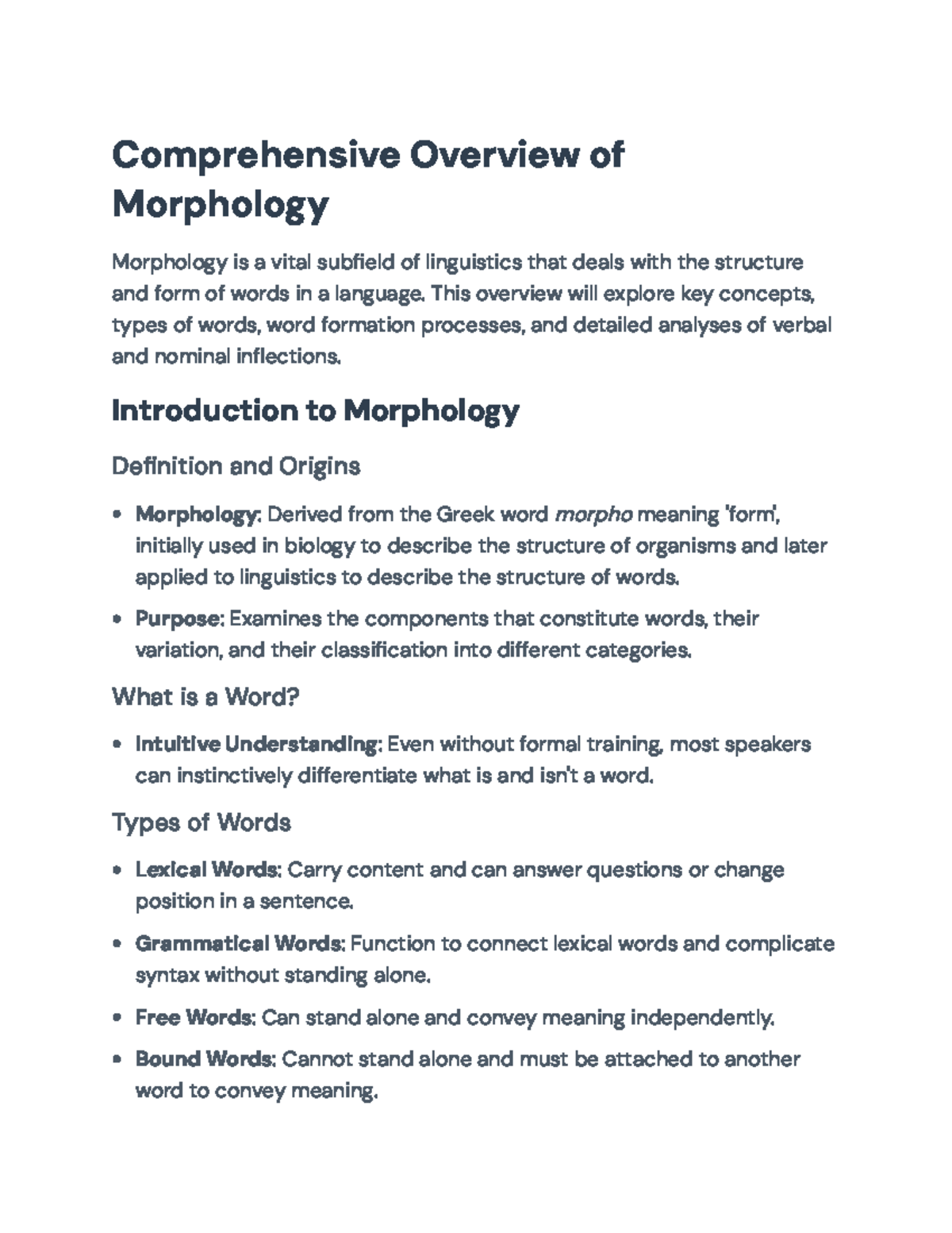 Morphology Overview: Key Concepts, Types, and Inflection Analysis ...