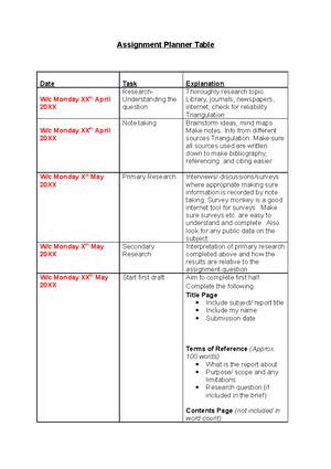 Unit 3 - preparing a written assignment - HC73MR028U - Studocu