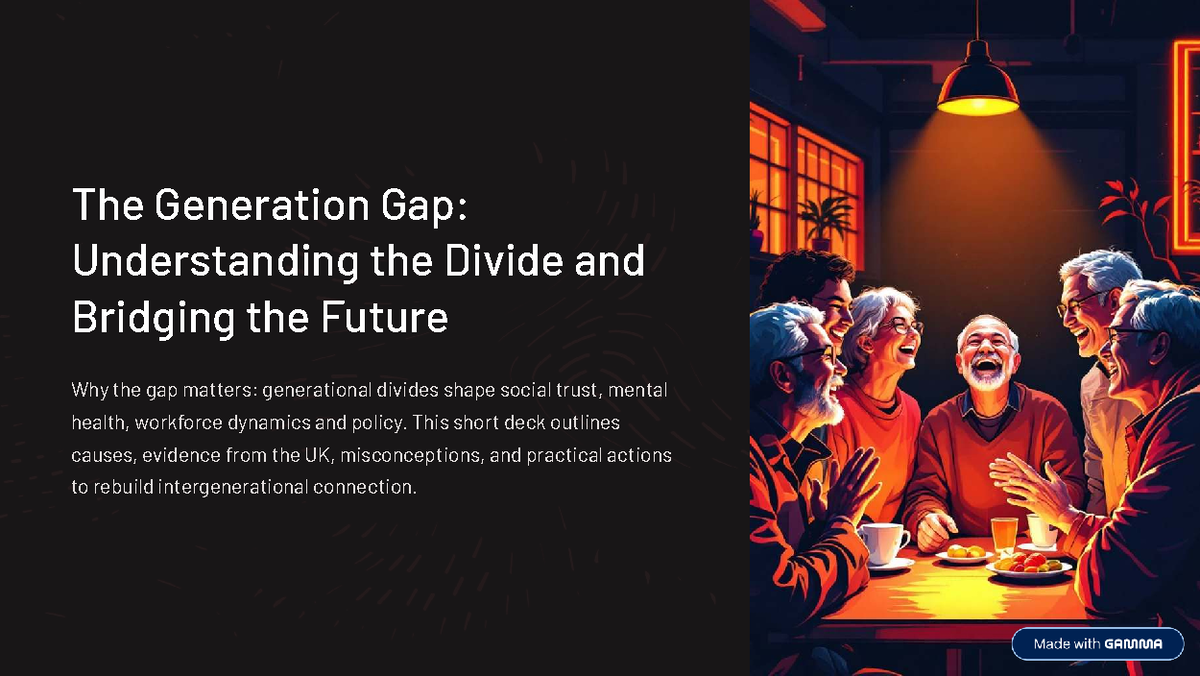 The Generation Gap: Bridging Divides for a Stronger Future - Studocu