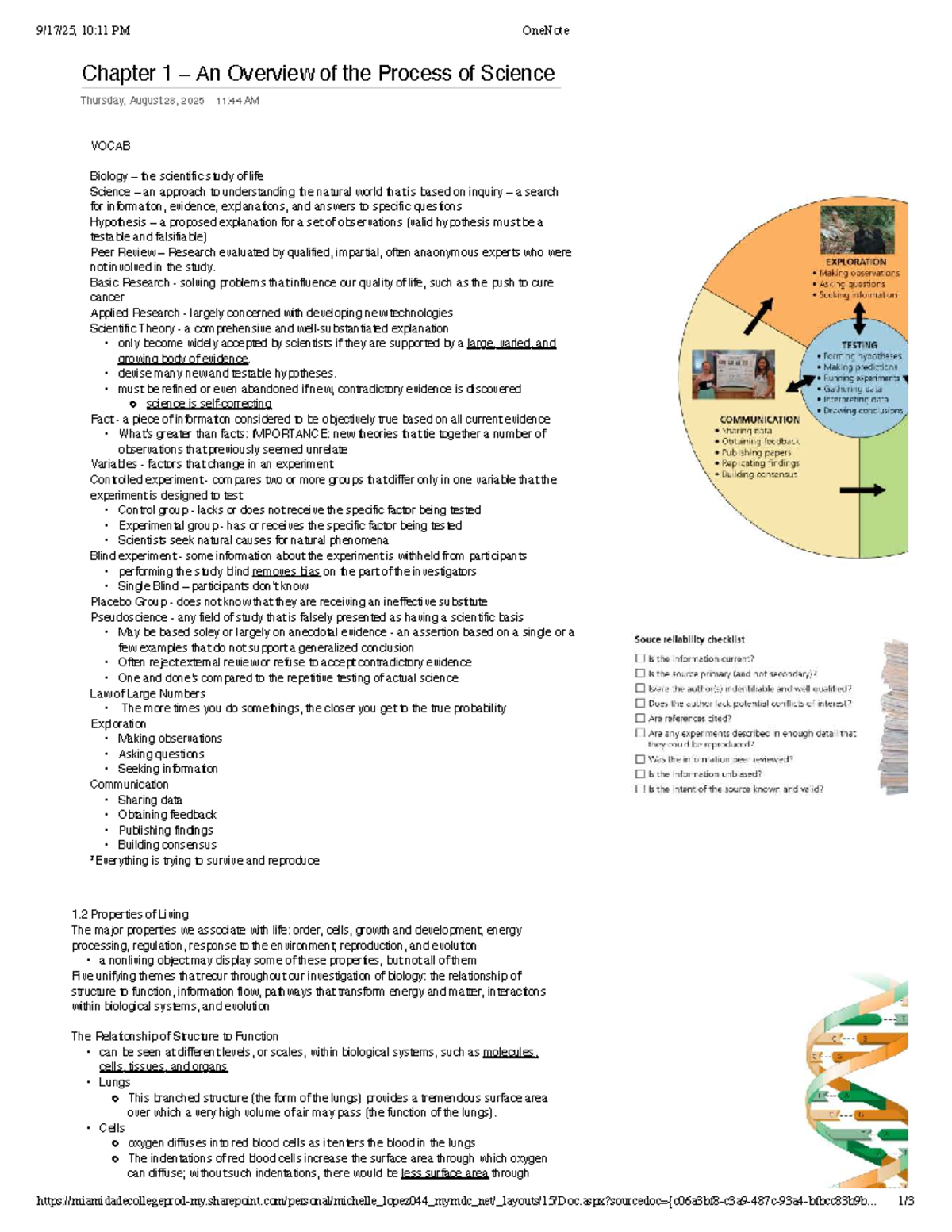 BSC1005 Chapter 1: Overview of the Scientific Process in Biology - Studocu