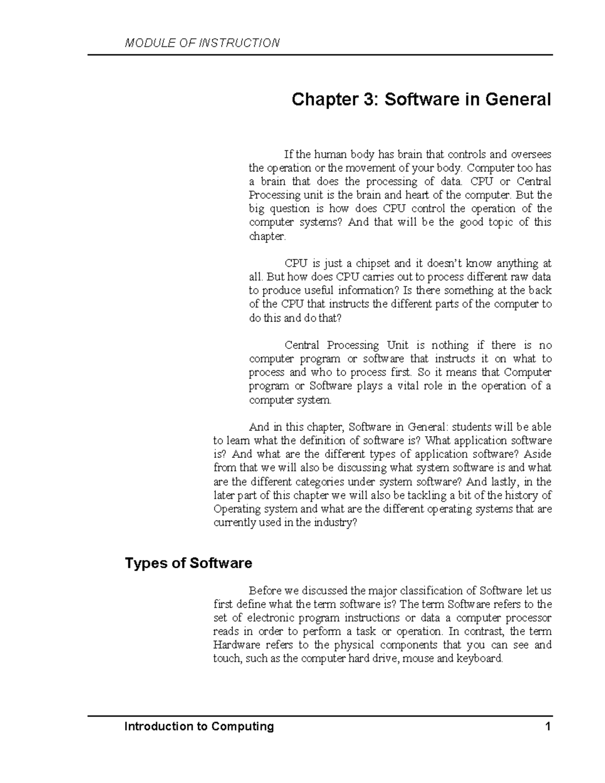 W7 System Software - Chapter 3 Overview and Key Concepts - Studocu