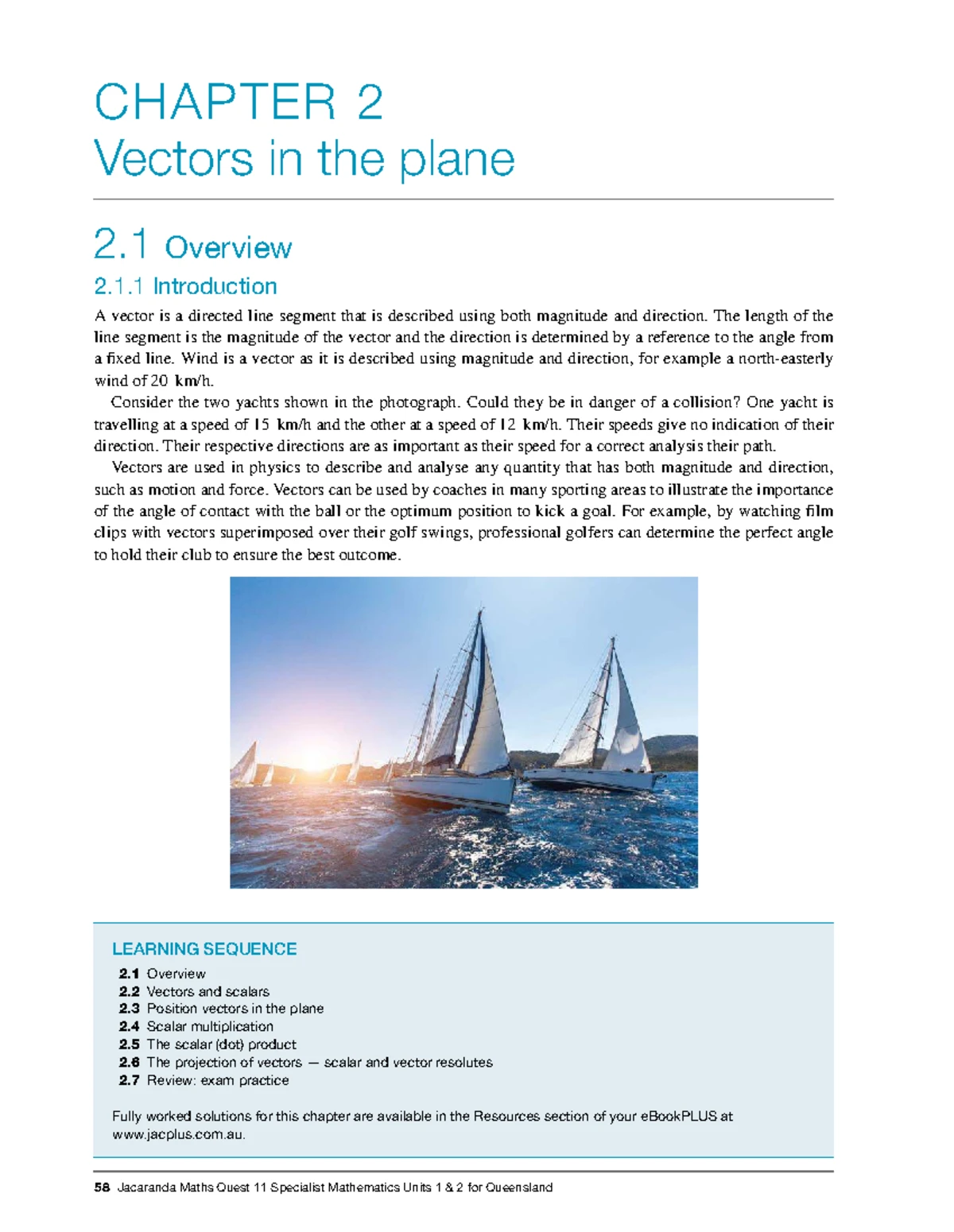 C03 CHAPTER 3: Applications of Vectors in the Plane - Overview and ...