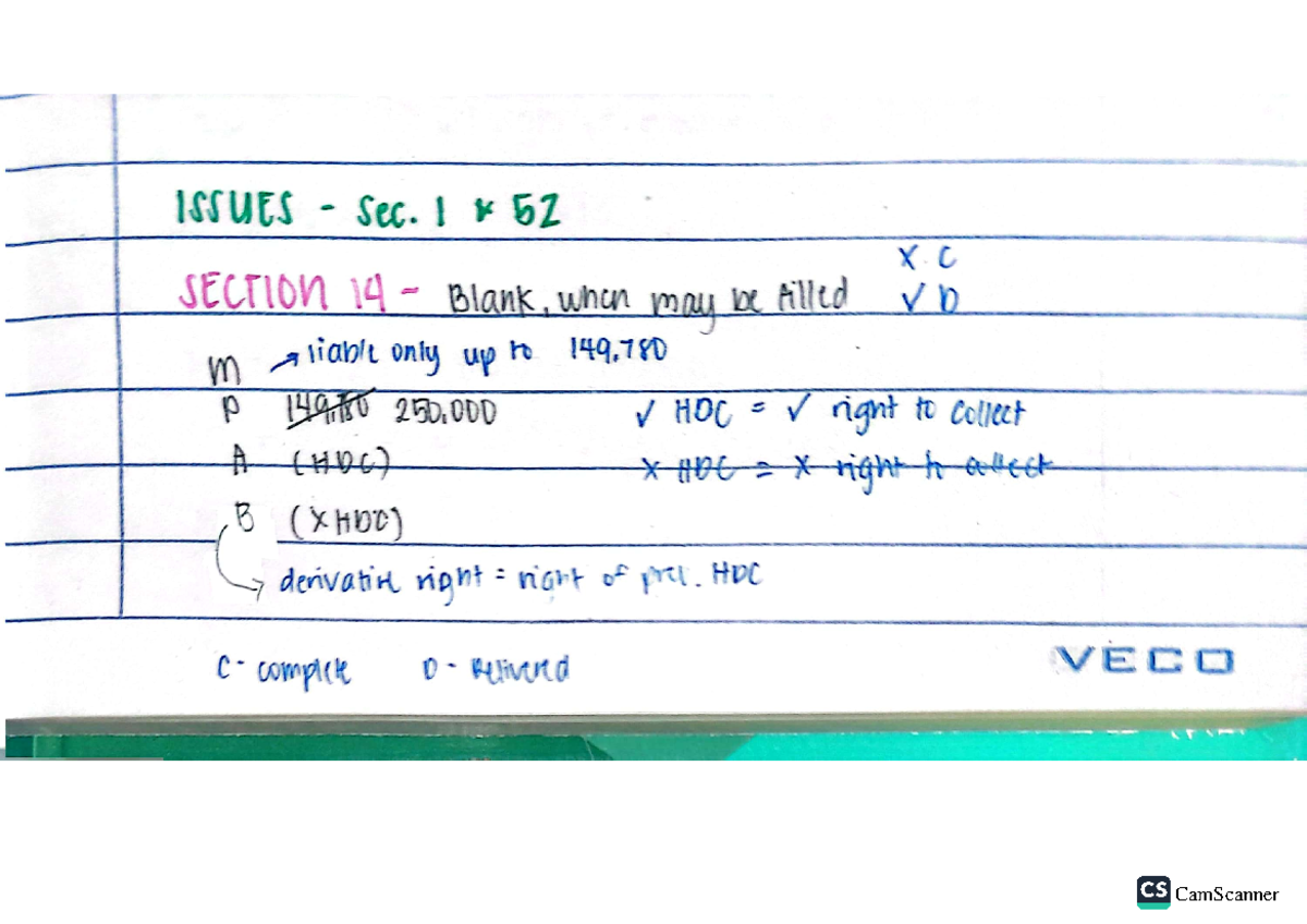 NEGO Sec. 14-27: Key Issues & Principles in Negotiable Instruments ...