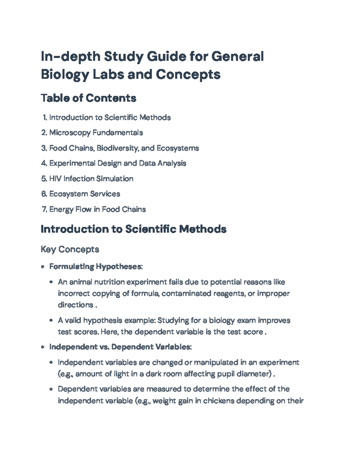 General Biology Lab Study Guide: Key Concepts & Practices - In-depth ...