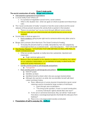 Sociology SOC100 Final Exam Study Guide and Key Concepts Review - Studocu