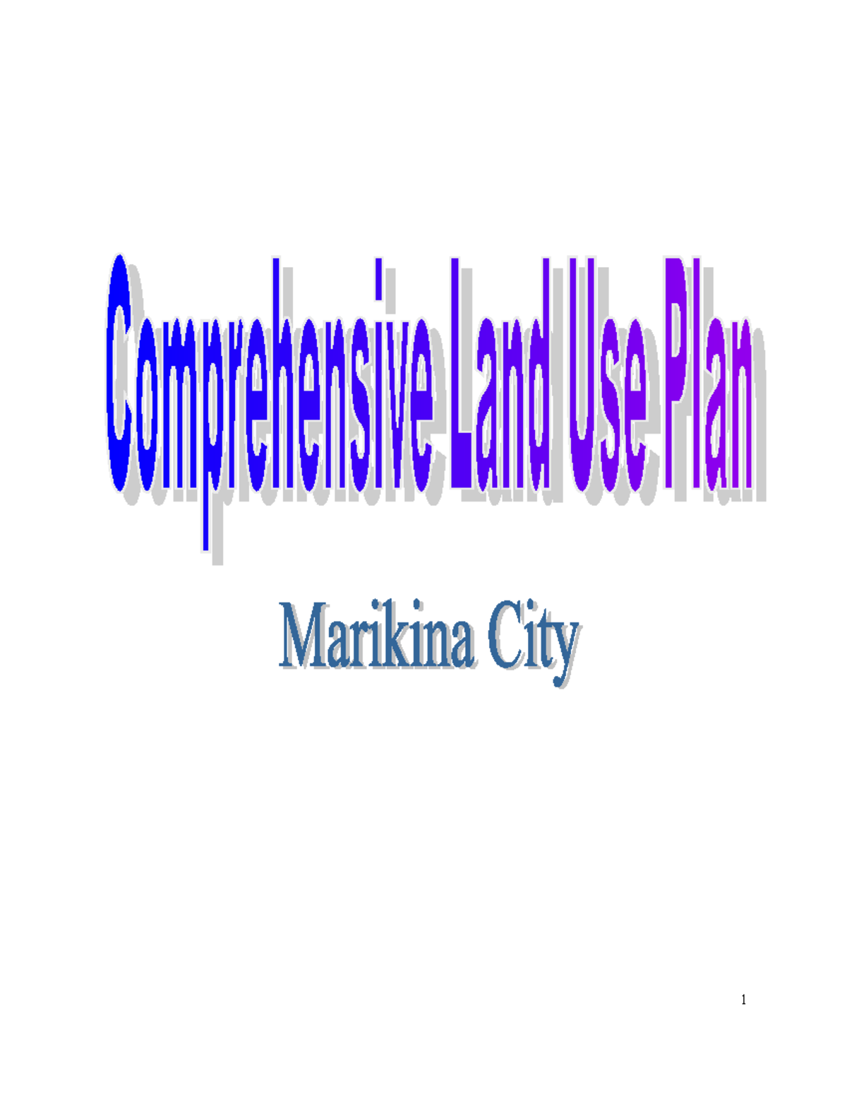 Marikina City CLUP: Comprehensive Land Use Plan Overview - Studocu