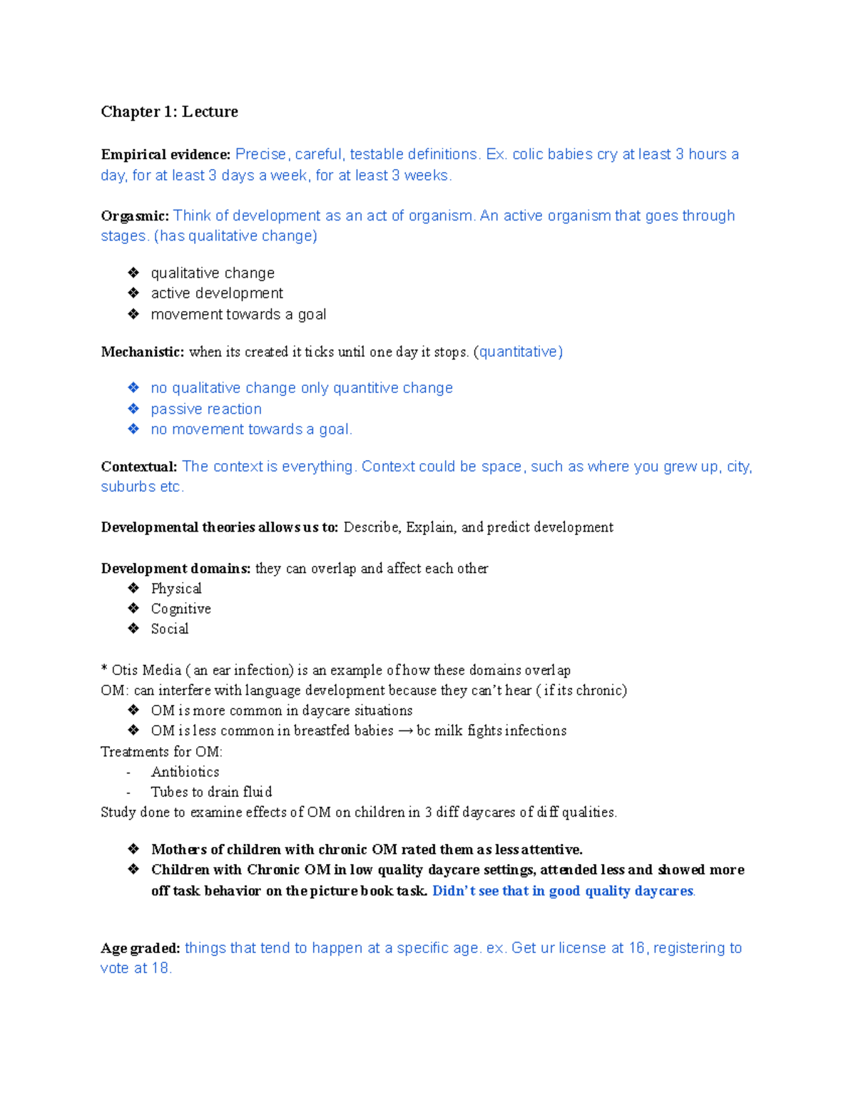 Psych 101: Study Guide for Chapters 1 & 2 Lecture Notes - Studocu