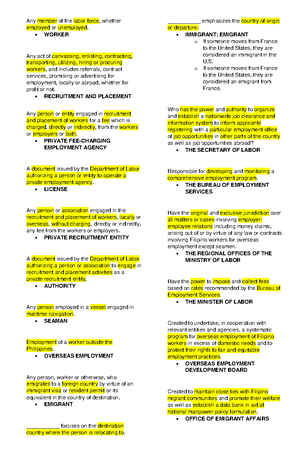 CHRA Reviewer - CHRA NOTES - CHRA Reviewer Labor Standard - Refer to ...