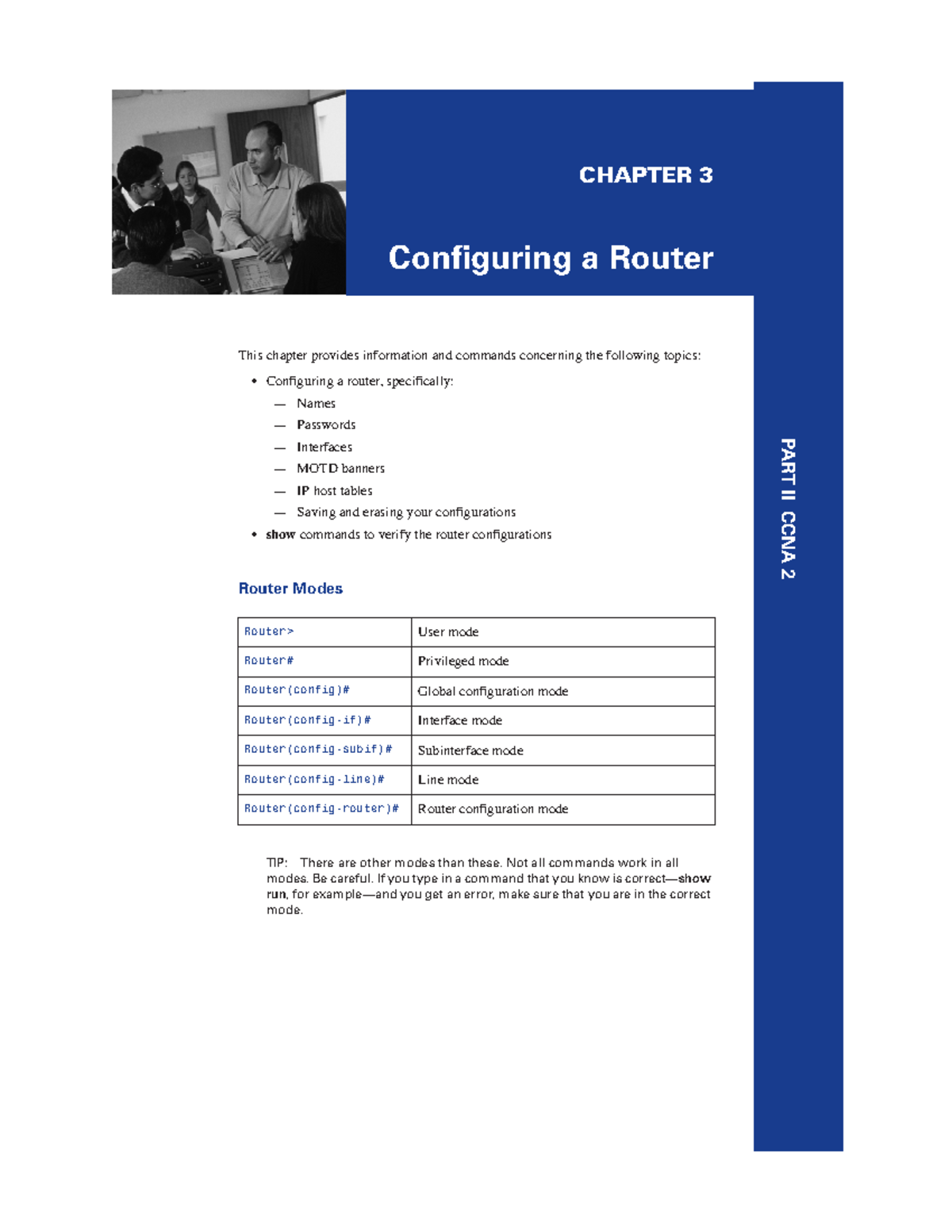CCNA 2: Configuring a Router - Chapter 3 Command Guide - Studeersnel