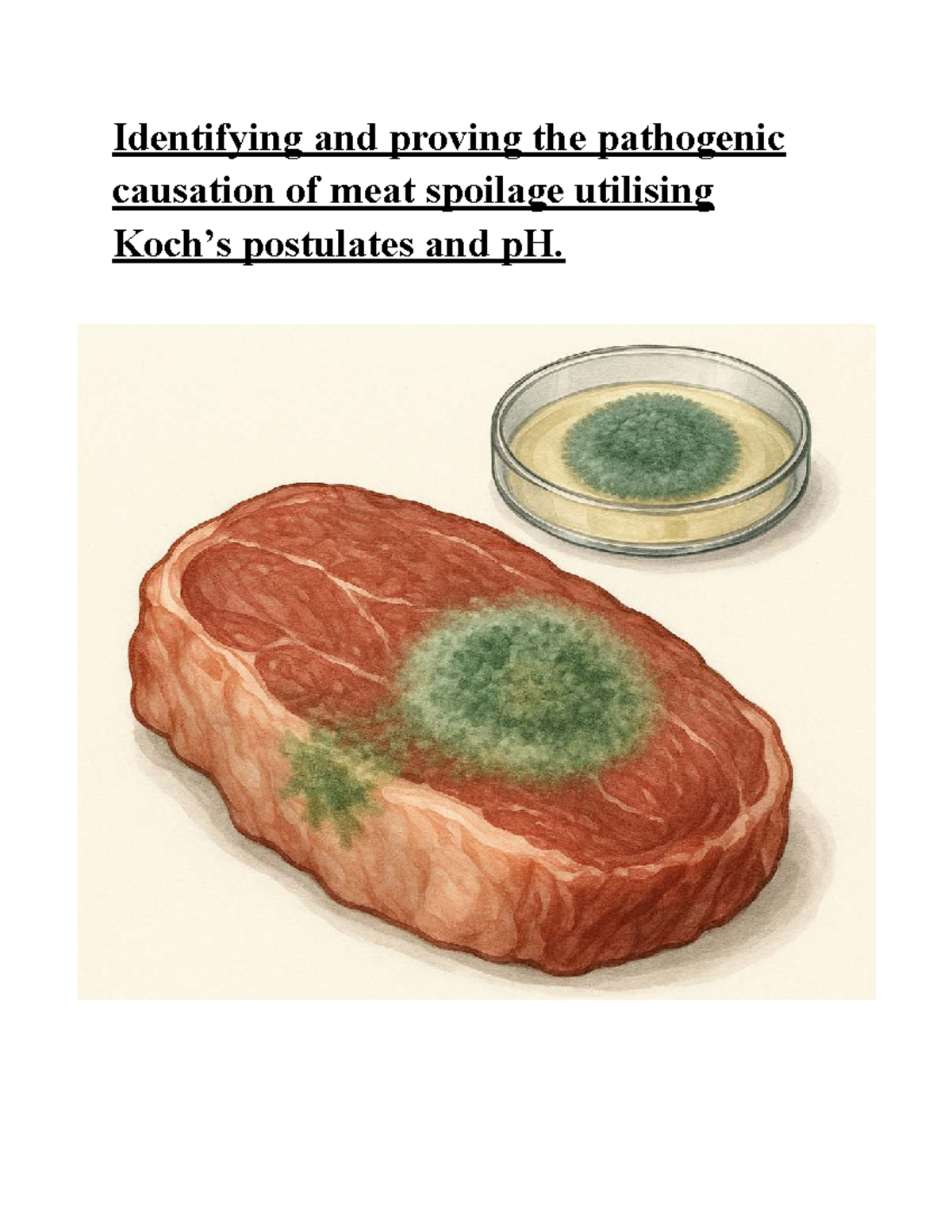 Biology Depth Study: Pathogenic Causation of Meat Spoilage - Studocu