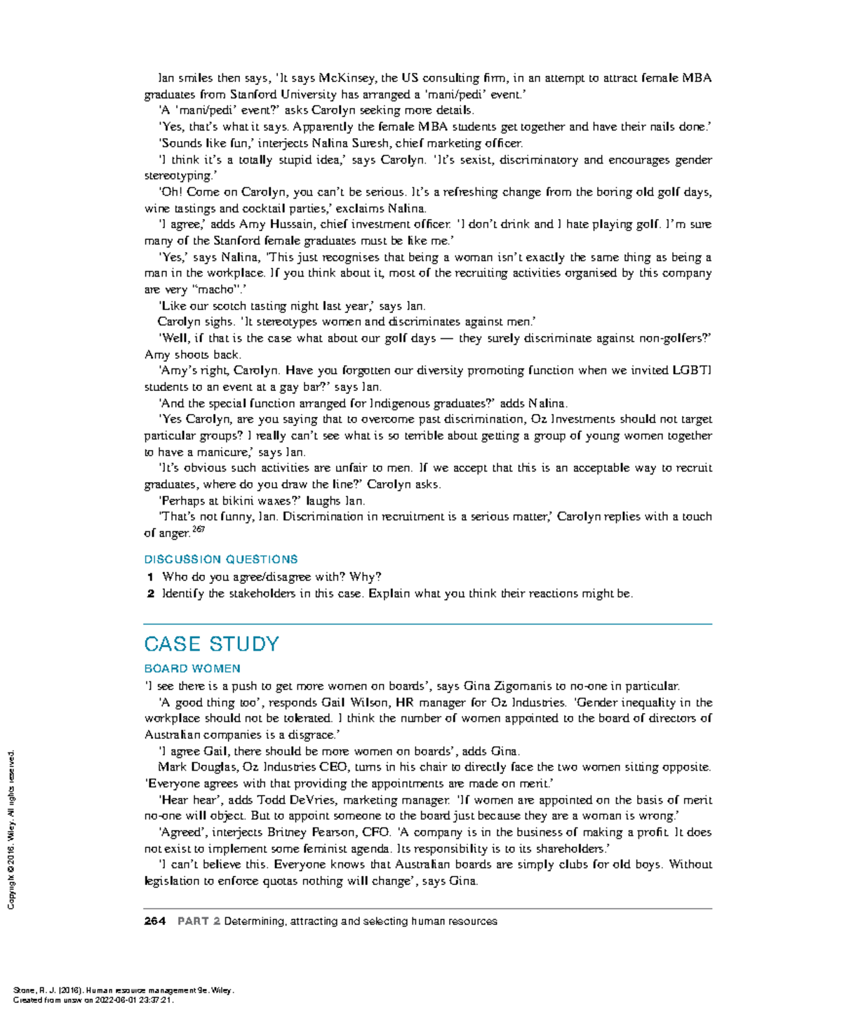 Part 2 (p. 264-265) - reading for tutorial - 264 PART 2 Determining ...