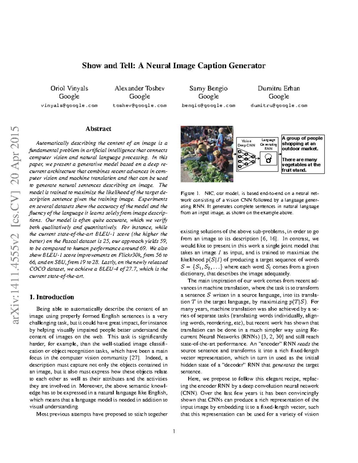 1411 - Final Exam: Neural Image Caption Generation Insights - Studocu