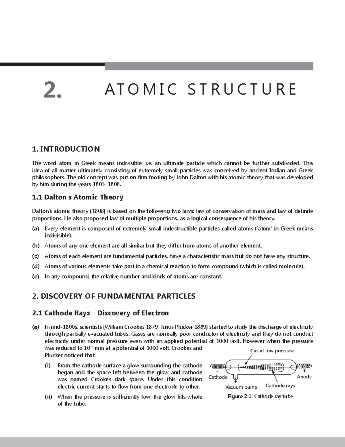 Atomic Structure Theory: Key Concepts and Discoveries - Studocu