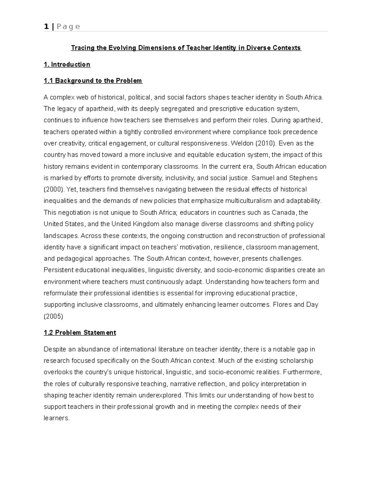JNM464 Teacher Identity in South Africa: Navigating Diversity and ...