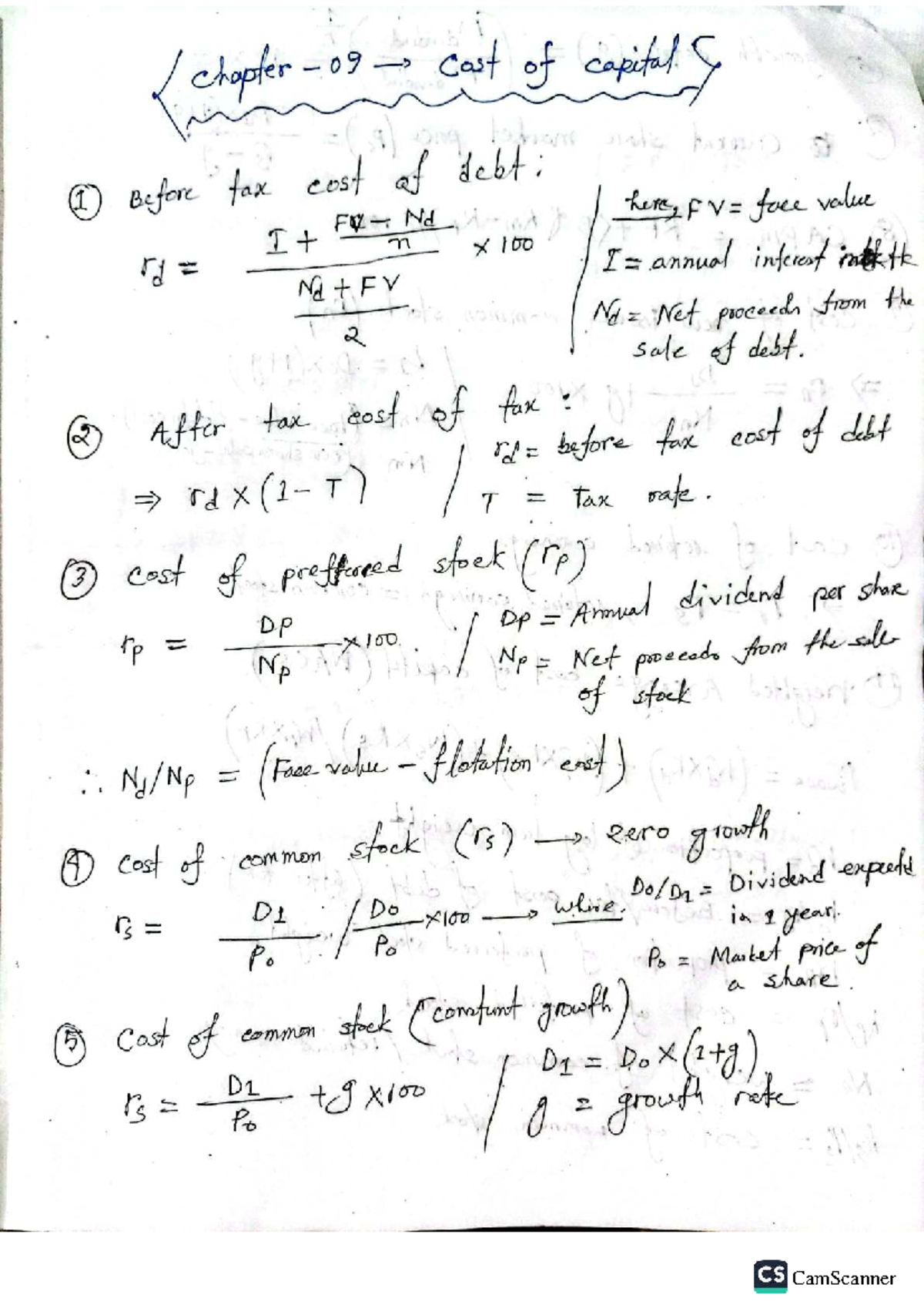 Chapter 09: Cost of Capital Analysis and Calculations (Finance 101 ...