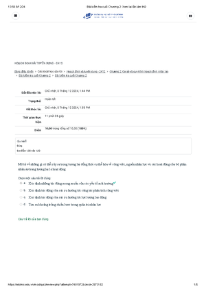 [Solved] Phn tch khch hng l phn tch cc yu t ca mi trng - Lập kế hoạch ...
