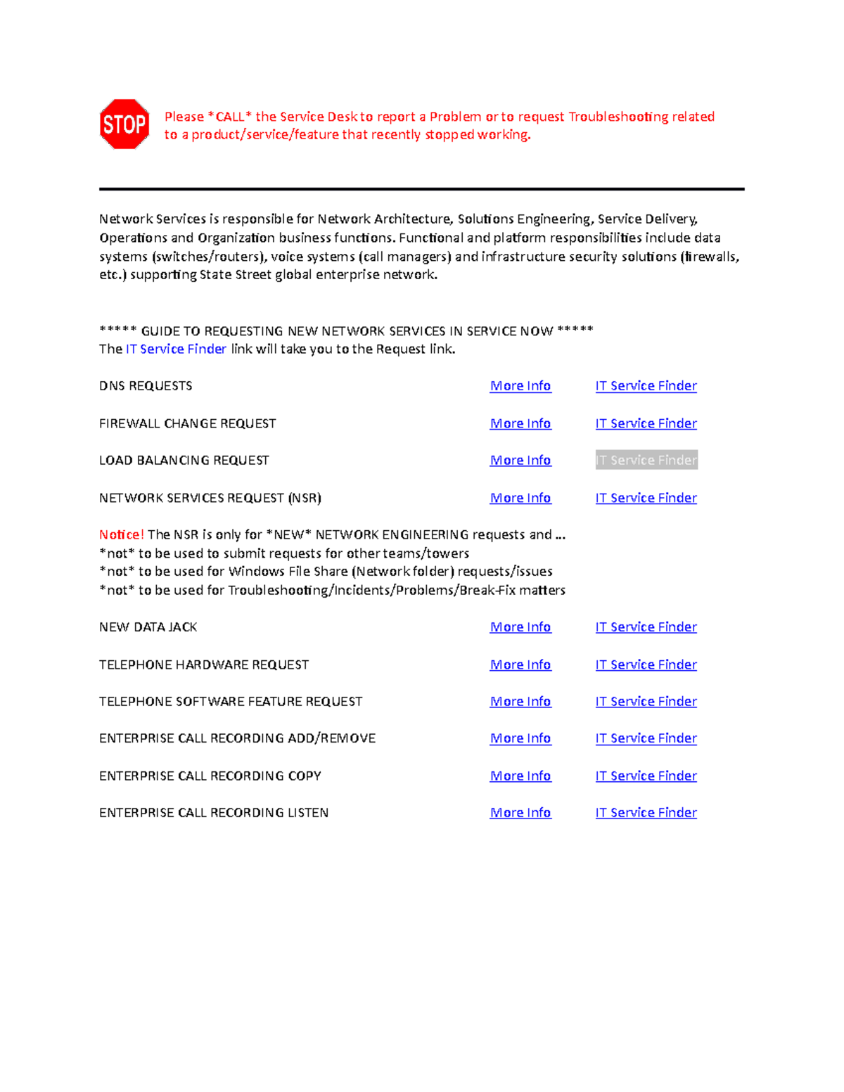 Guide to Requesting New Network Services via SNOW (NSR) - Studocu