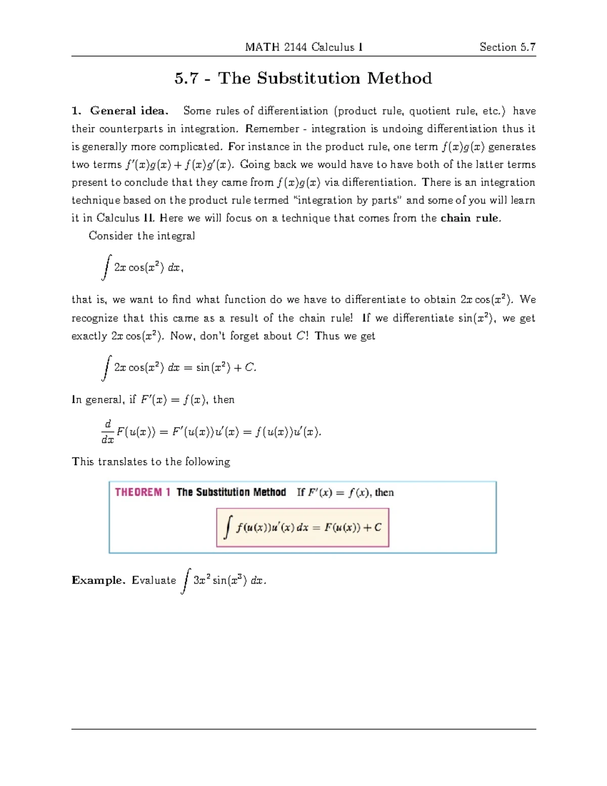 MATH 2144 Calculus I: Section 4.4 Concavity and Critical Points Notes ...