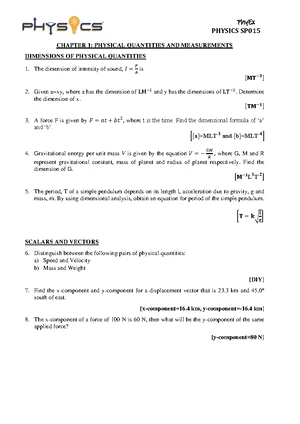 Tutorial Chapter 3 - TUTORIAL CHAPTER 3 : MOMENTUM AND IMPULSE ...