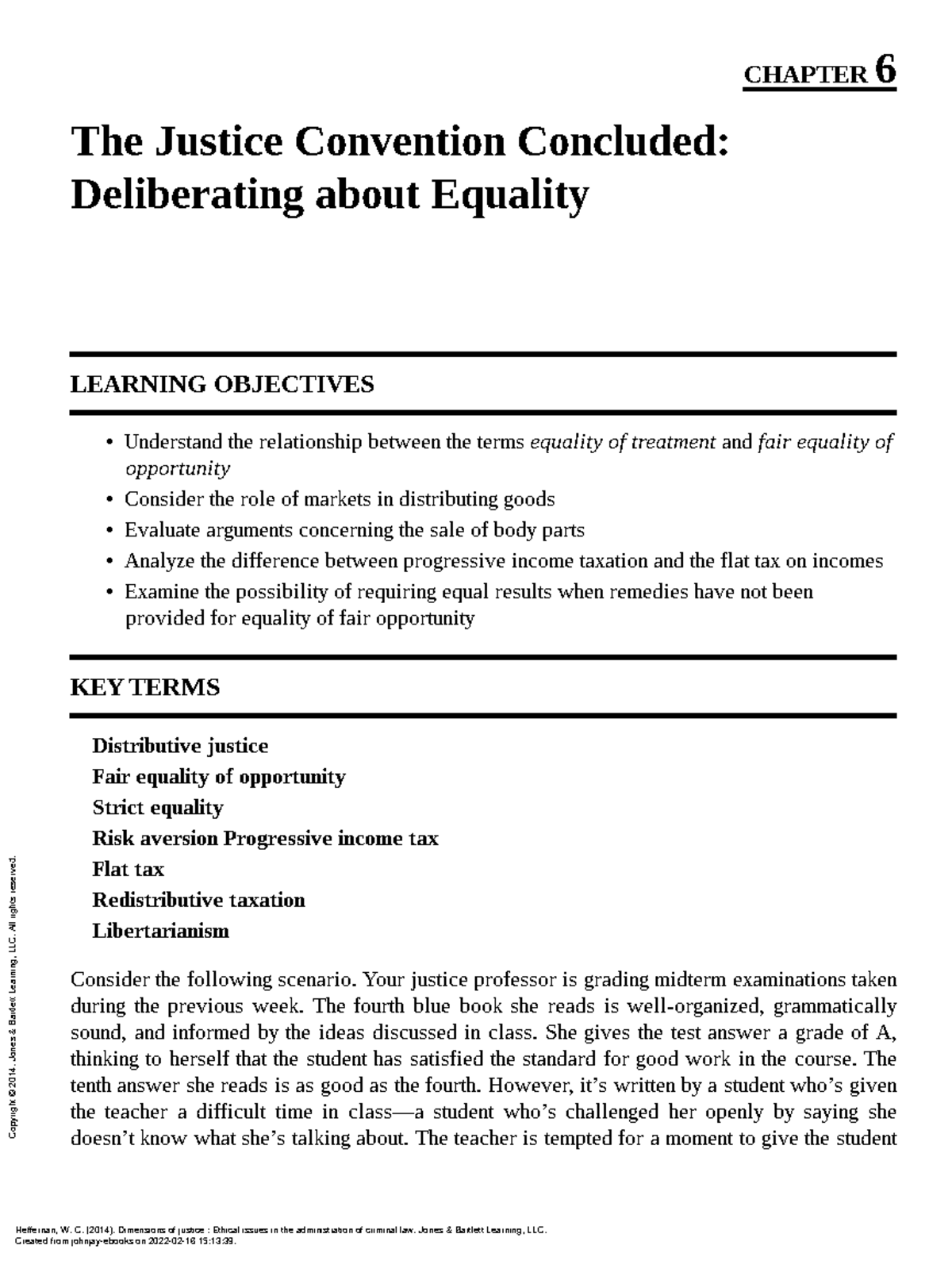 CH 6 Examining Fairness and Equality in Justice Concepts - Studocu