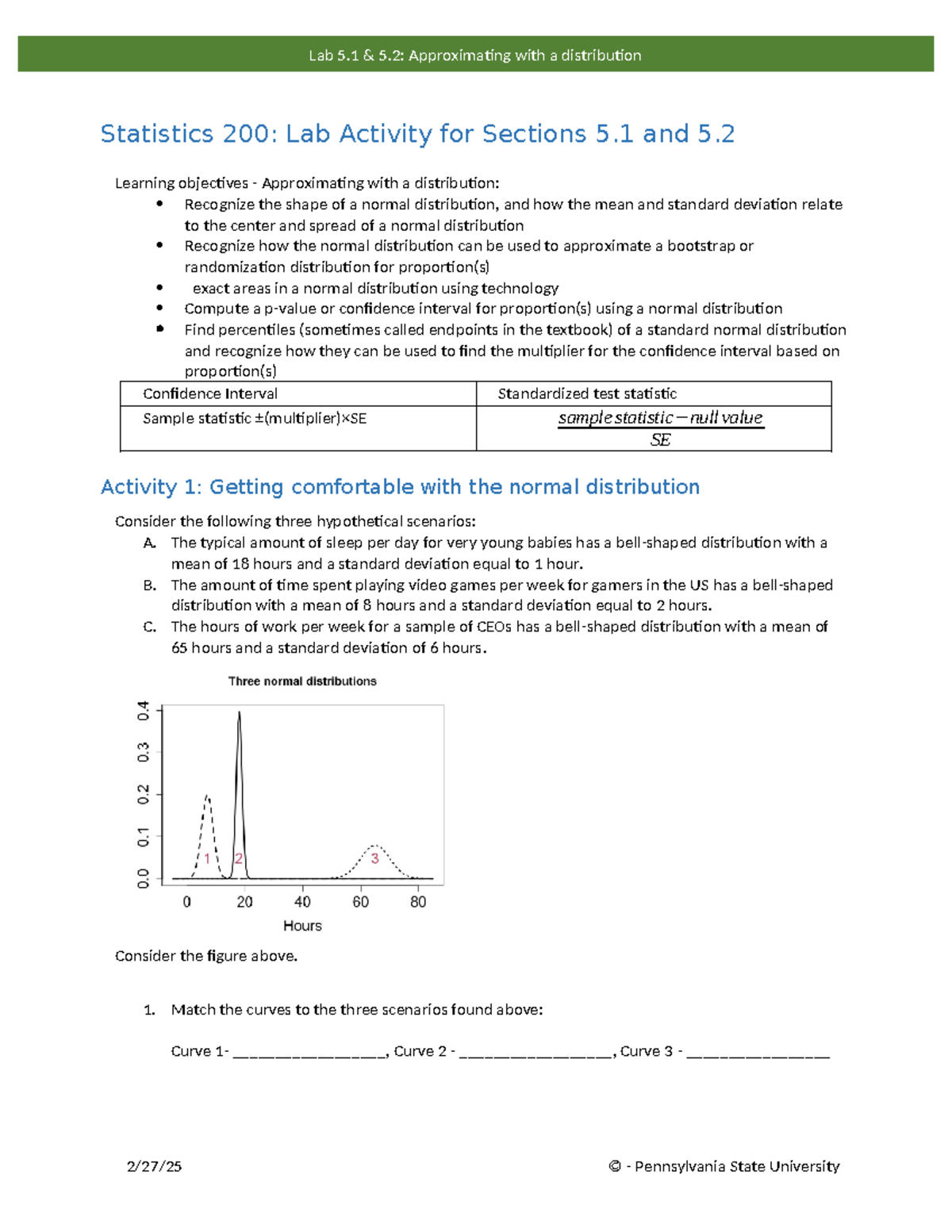 Section 05.1 and 05.2 shared lab - Statistics 200: Lab Activity for ...