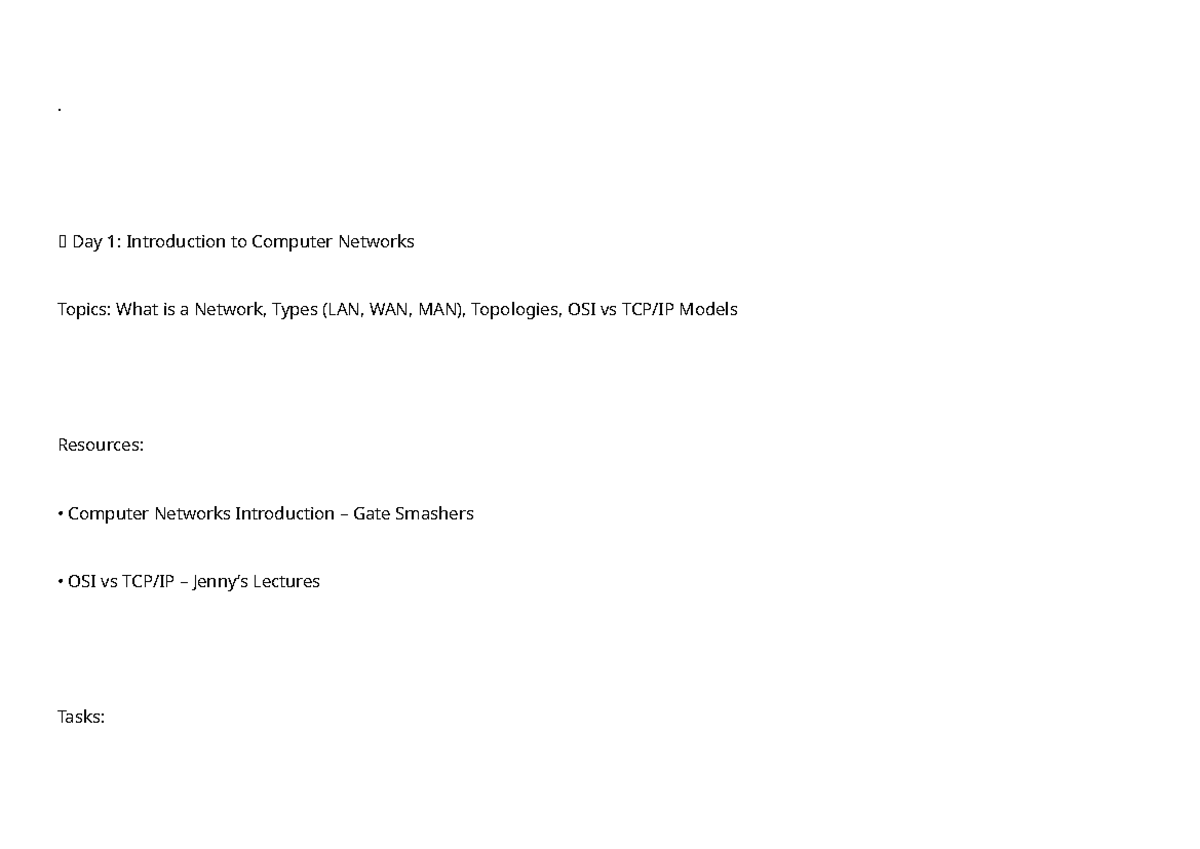 Computer Networks Guide: Introduction & Layer Overview - Studocu