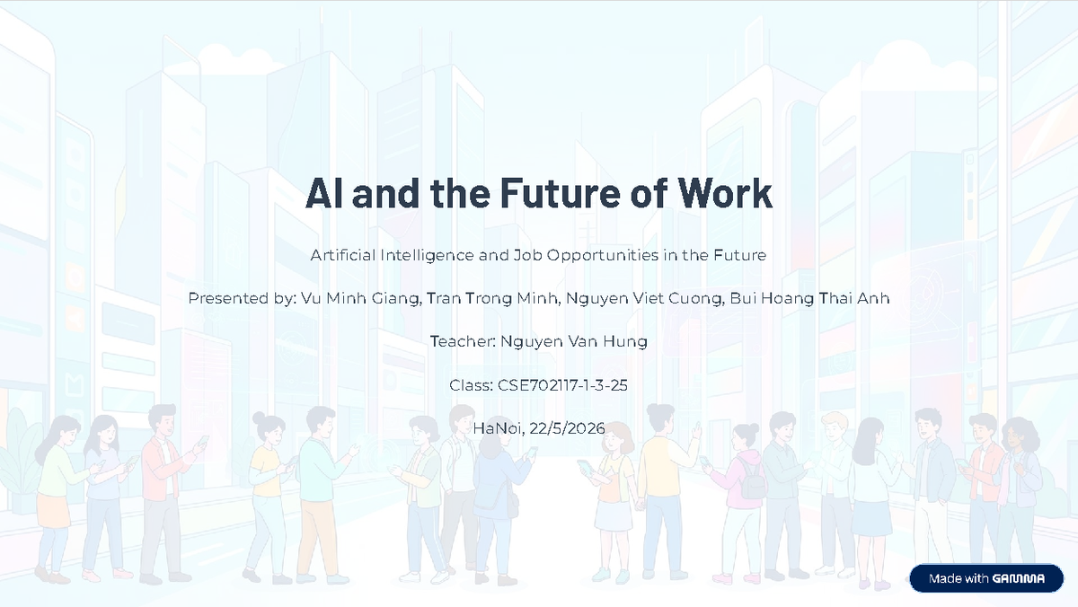 AI and the Future of Work: Opportunities and Challenges in 2023 - Studocu