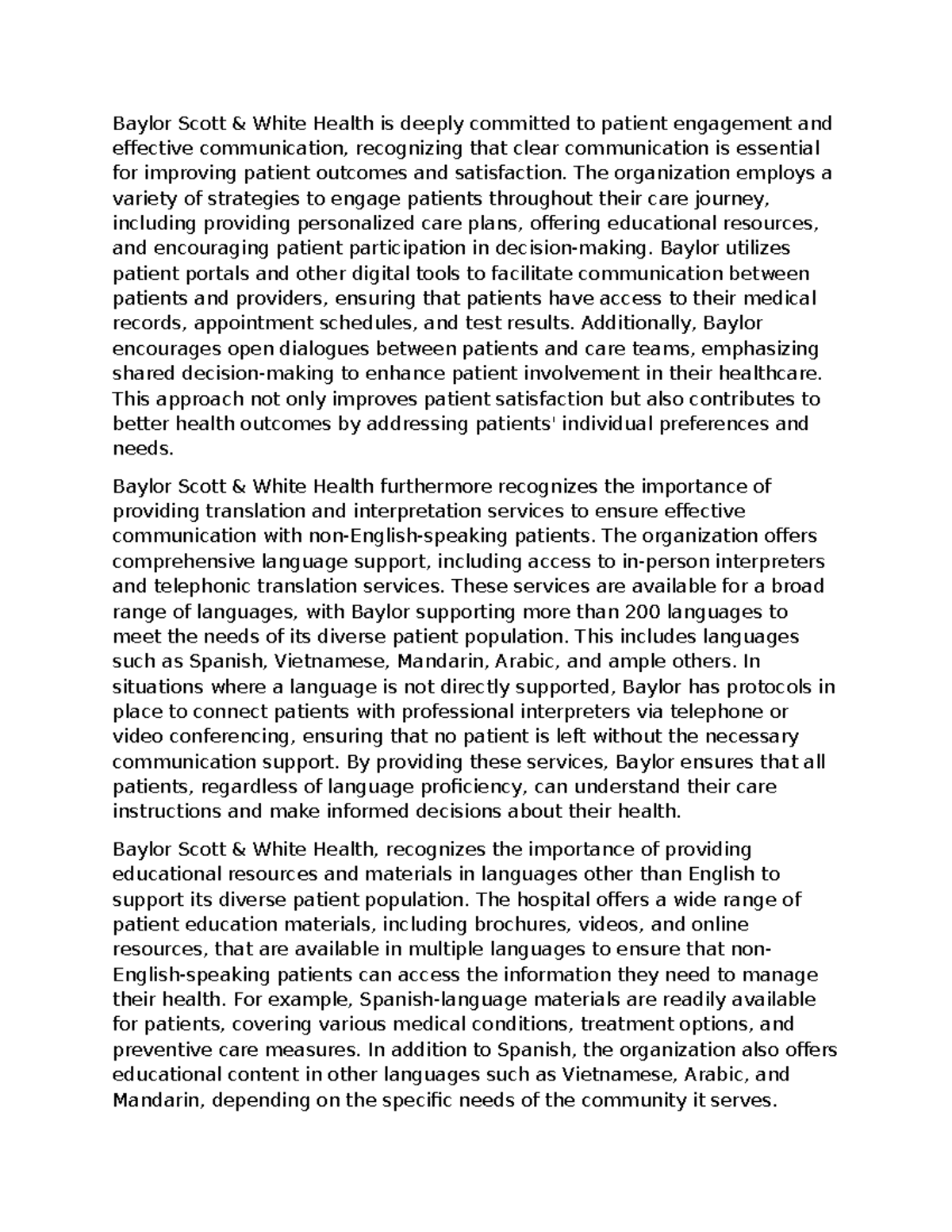 IHP 410 Week 7-2 Final Project Submission Case Study Analysis and ...